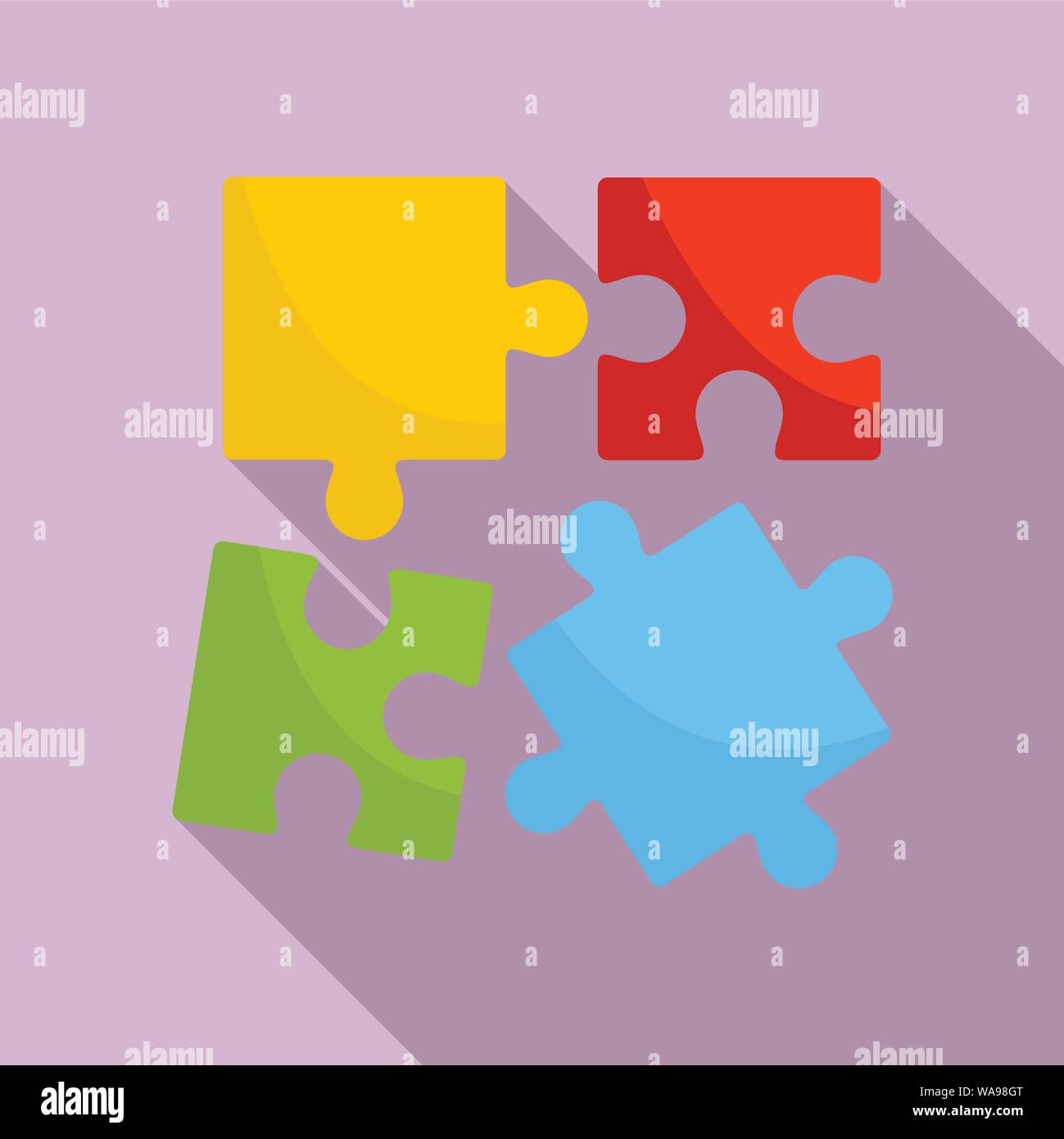 Alzheimer puzzle test icon. Flat illustration of alzheimer puzzle test  vector icon for web design Stock Vector Image & Art - Alamy