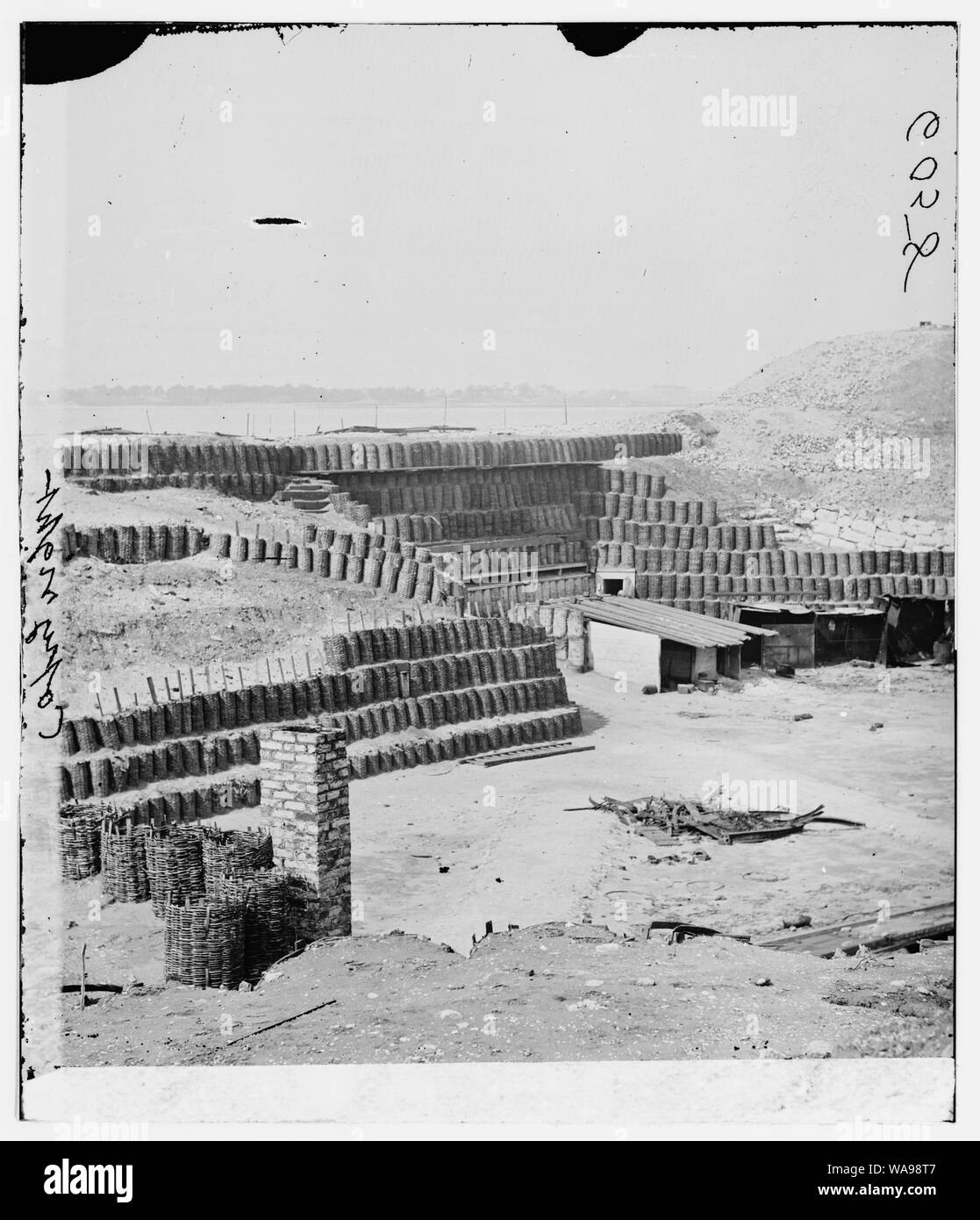 Charleston, South Carolina. Interior view of Fort Sumter Stock Photo