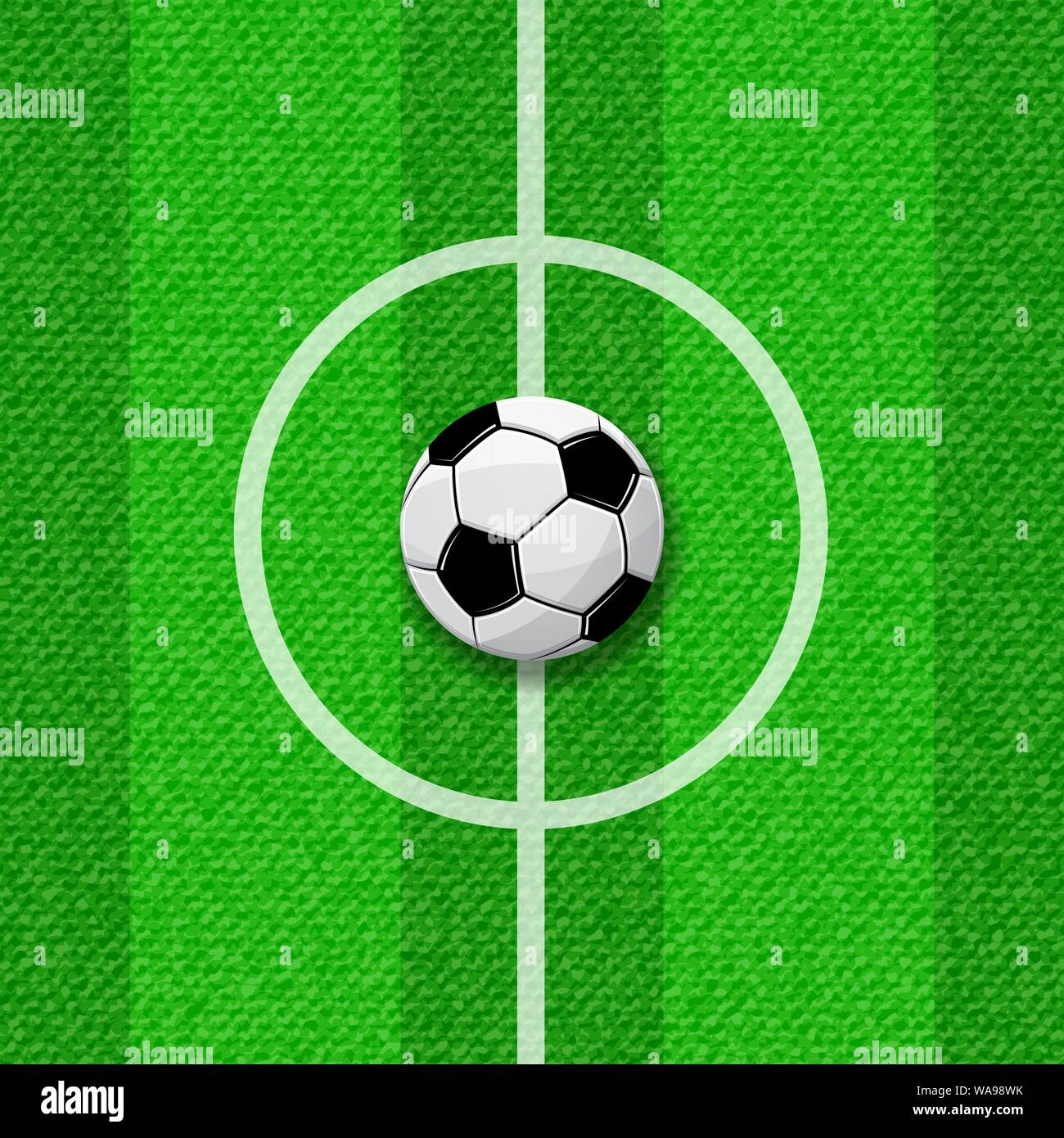 Green background with white football pitch lines and ball Stock Vector  Image & Art - Alamy
