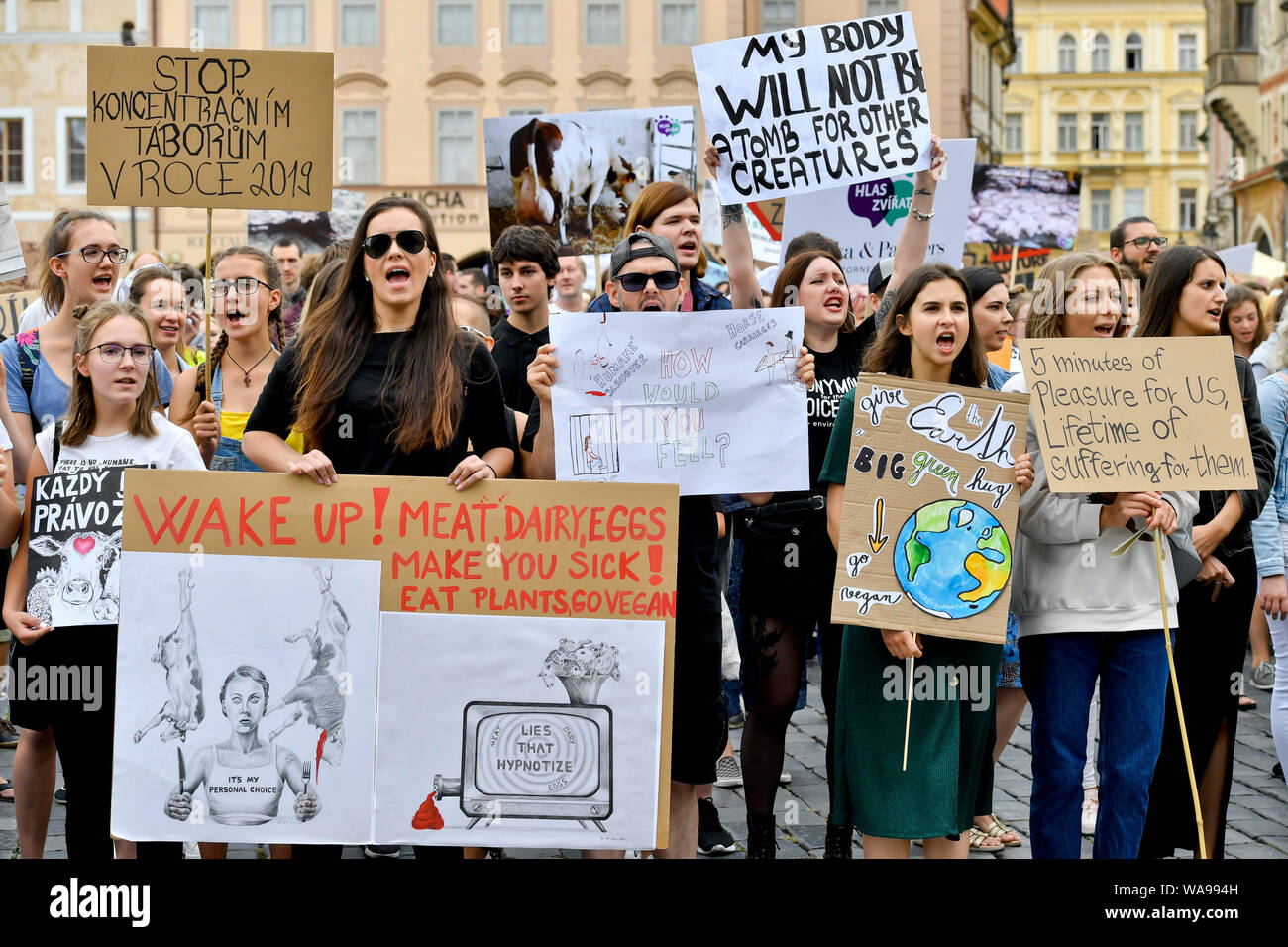 The Official Animal Rights March, the annual vegan march simultaneously ...