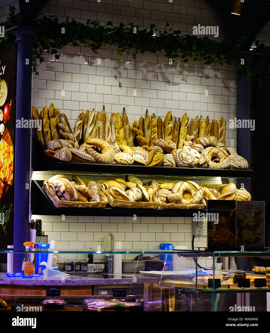 Singapore Mar 28 2019 Bread In The Bakery Shop At Terminal 4 Of Changi Airport Sin Terminal 4 Officially Opened On October 2017 Stock Photo Alamy