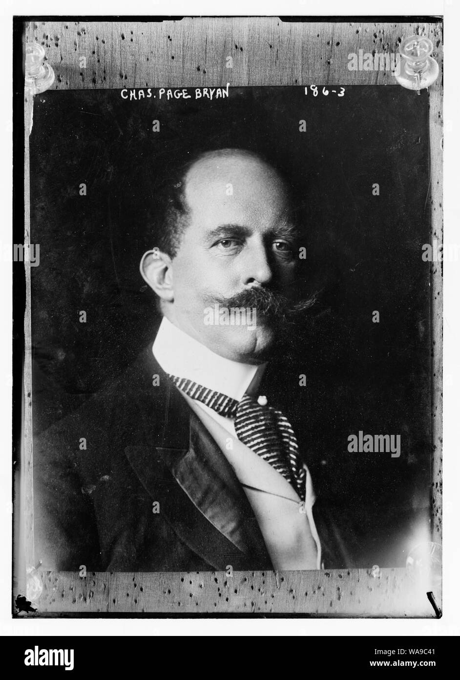 Chas. Page Bryan, portrait bust Stock Photo Alamy