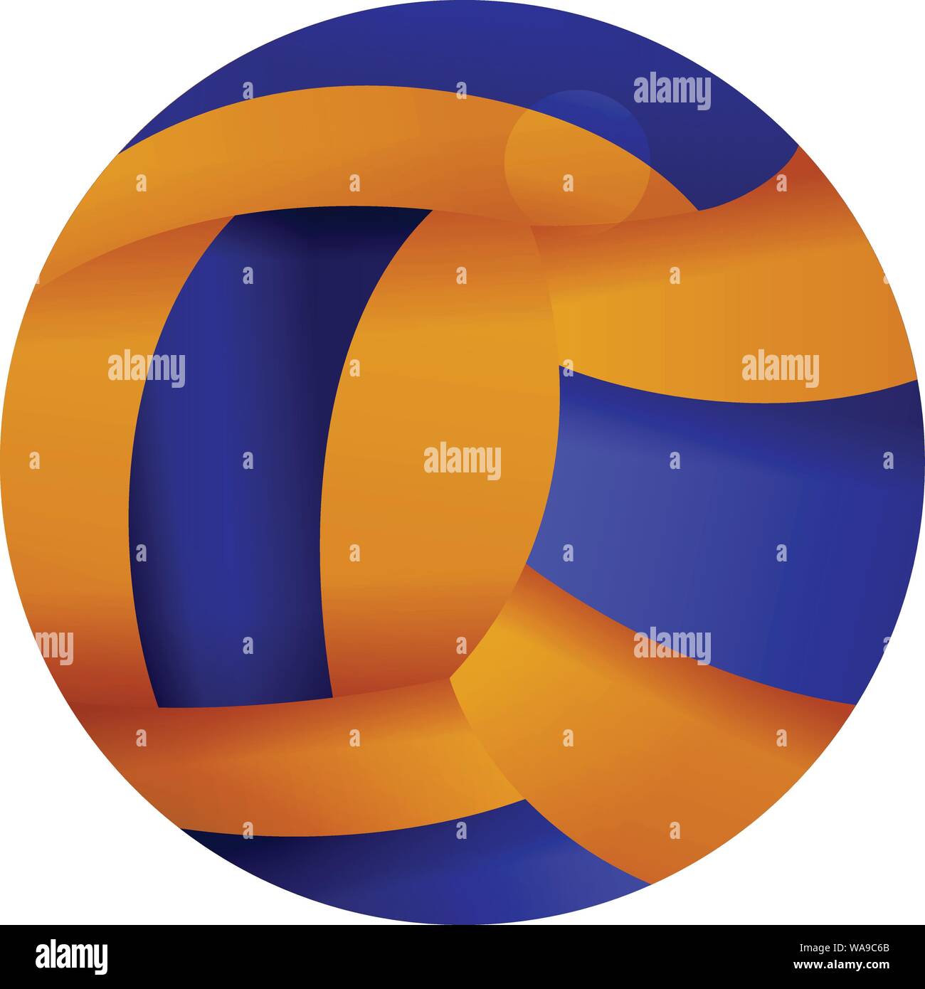 Beach volleyball ball icon. Cartoon of beach volleyball ball vector