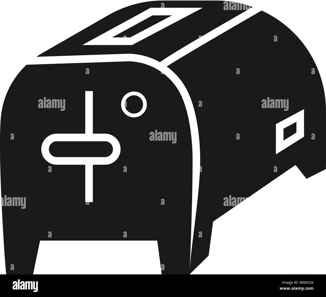 Kitchen toaster icon. Simple illustration of kitchen toaster vector ...