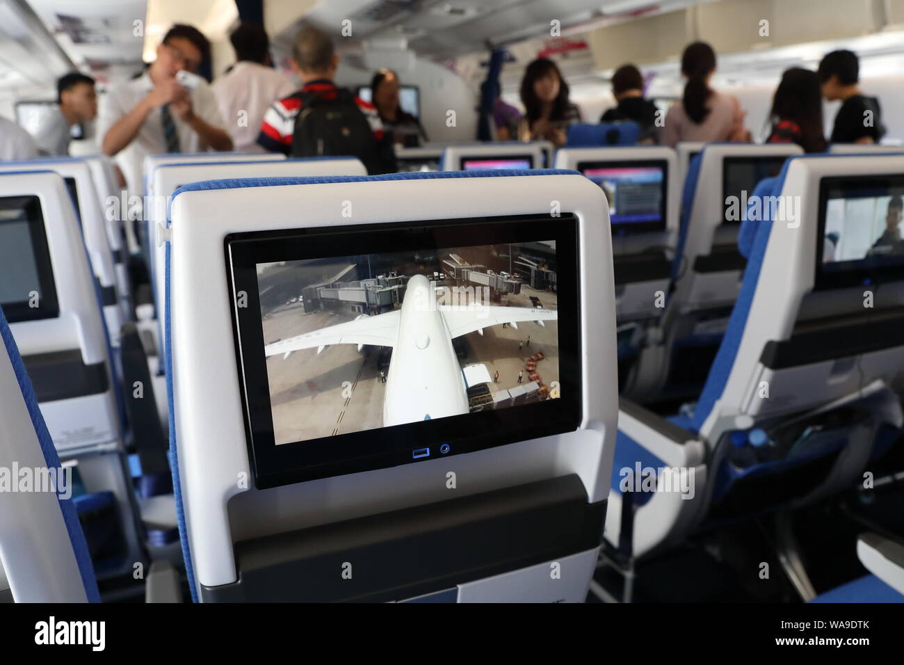 Interior View Of The Economy Class For The First Airbus A350