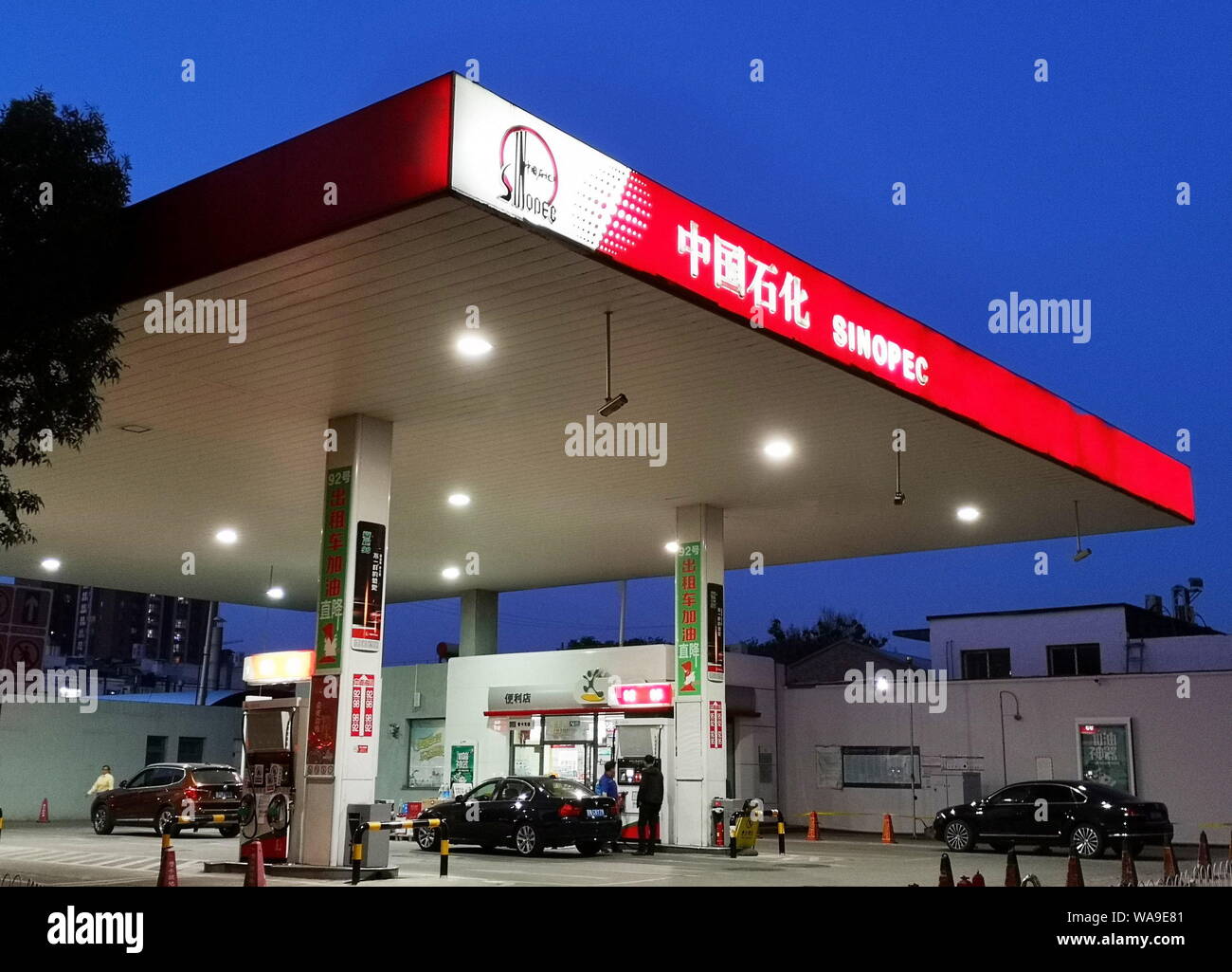 FILEView of a gas station of Sinopec (China Petroleum & Chemical