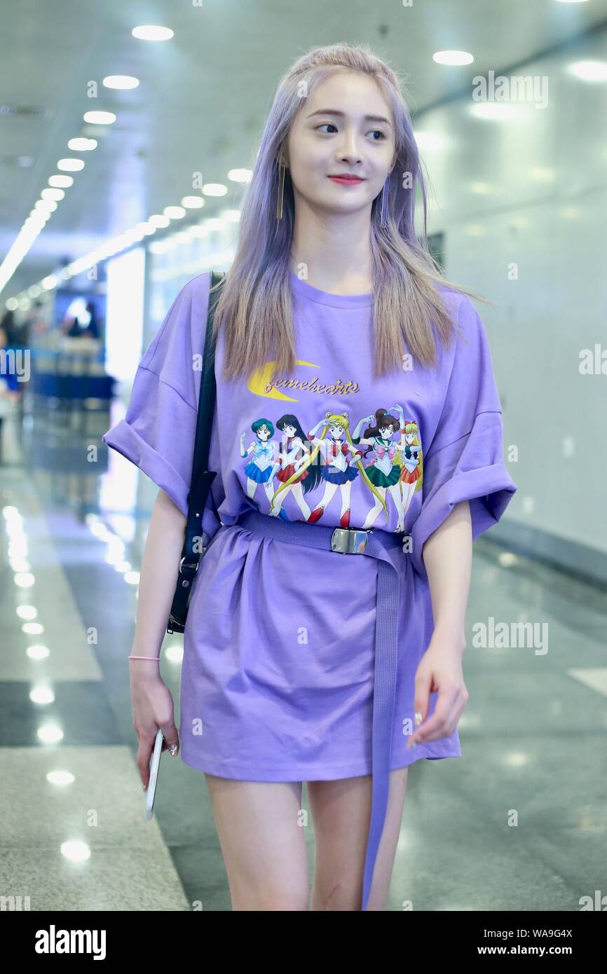 Chinese singer and actress Pinky Zhou or Zhou Jieqiong of South Korean