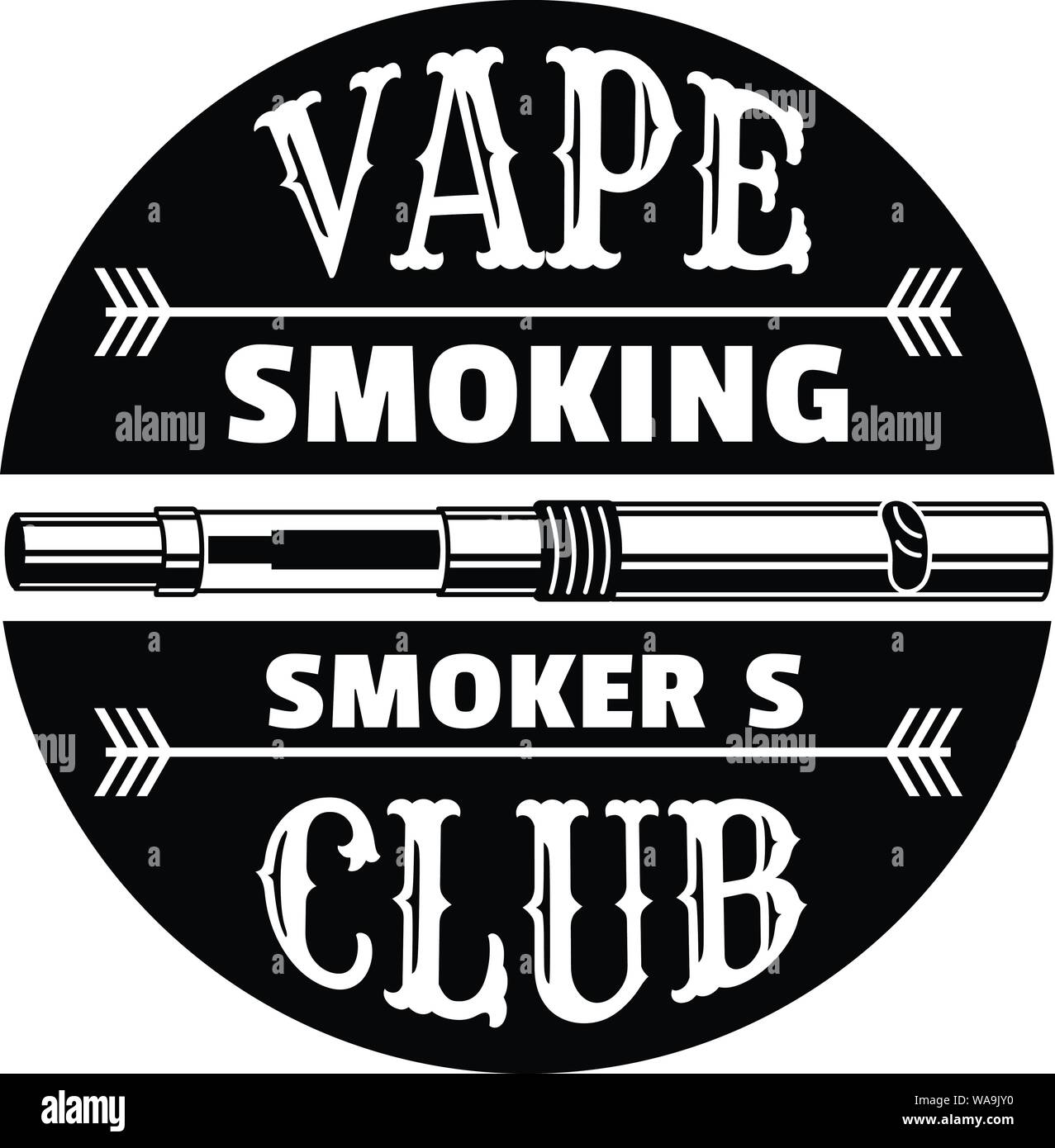 Vape smoking club logo, simple style Stock Vector Image & Art - Alamy