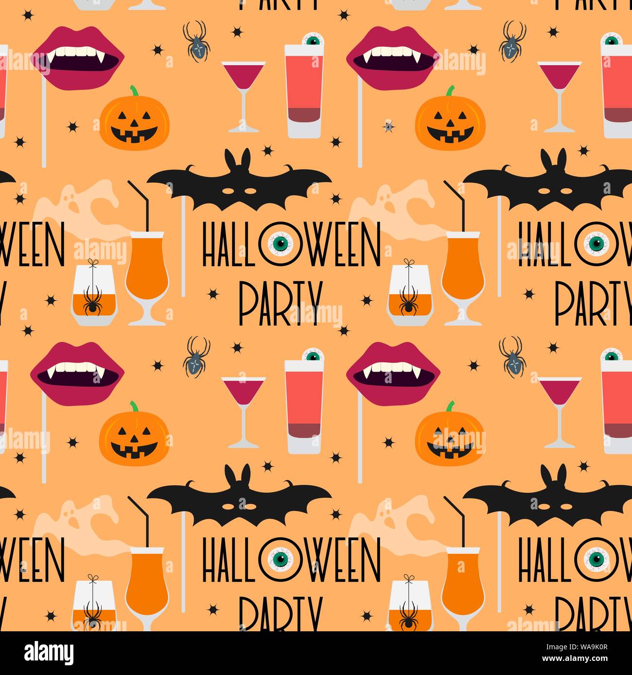 halloween 2020 graphic Halloween Party 2020 Vector Seamless Pattern With Inscription Halloween Party Eye Bat Mask Vampire Mouth Mask Glasses Spider Pumpkin Ghosts S Stock Vector Image Art Alamy halloween 2020 graphic