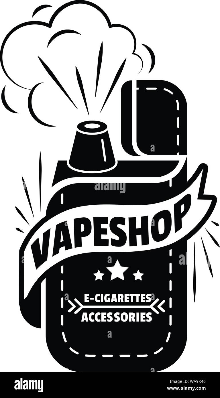 fashion vape shop logo simple style stock vector image art alamy https www alamy com fashion vape shop logo simple style image264514662 html