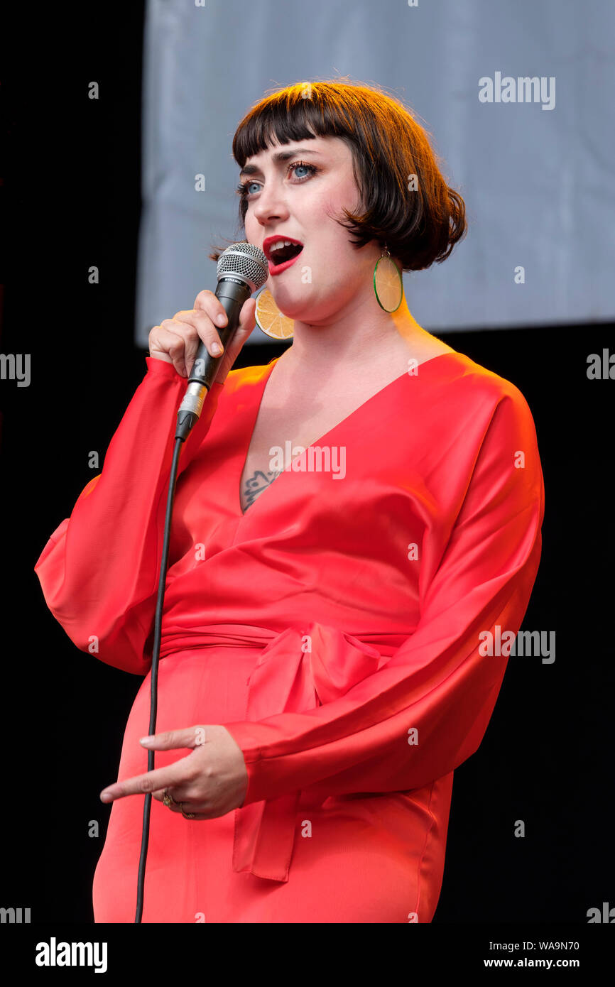 Hailey Tuck performing at Weyfest music festival, Tilford ...
