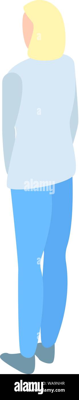 Blonde office woman icon, isometric style Stock Vector Image & Art - Alamy