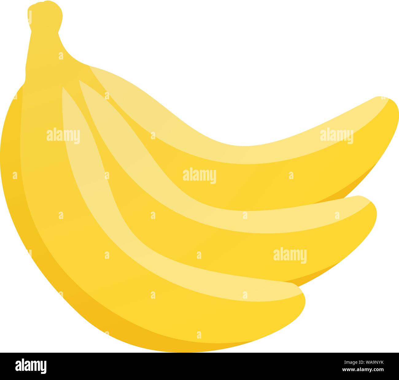 Banana branch icon, isometric style Stock Vector