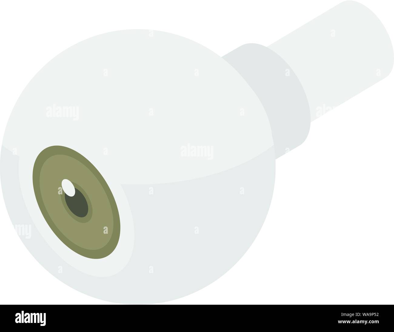 Eye artificial limb icon, isometric style Stock Vector