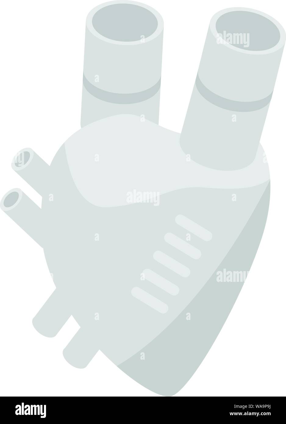 Artificial heart icon, isometric style Stock Vector Image & Art - Alamy