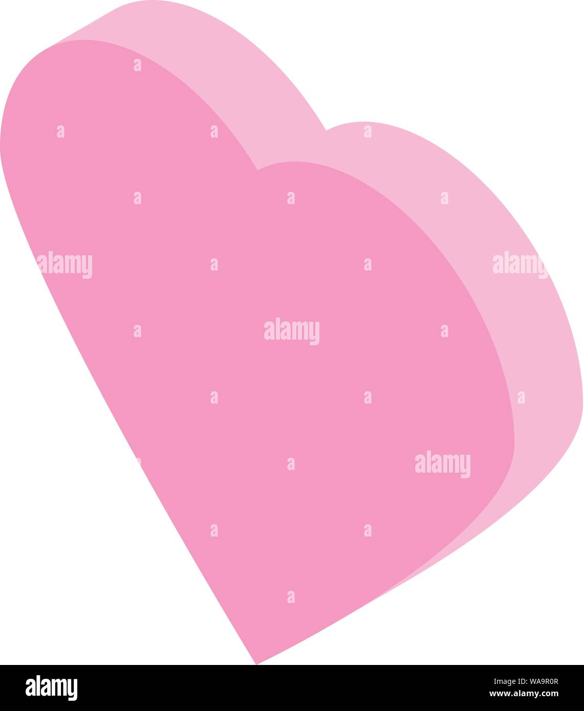 Pink heart icon, isometric style Stock Vector Image & Art - Alamy