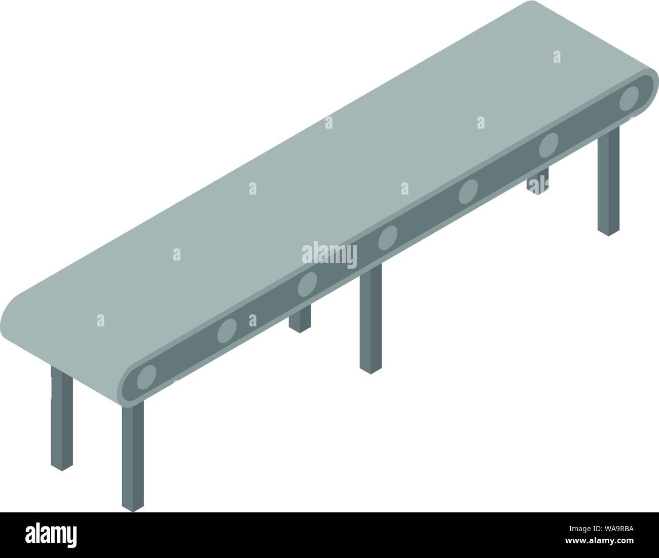 Factory line icon, isometric style Stock Vector