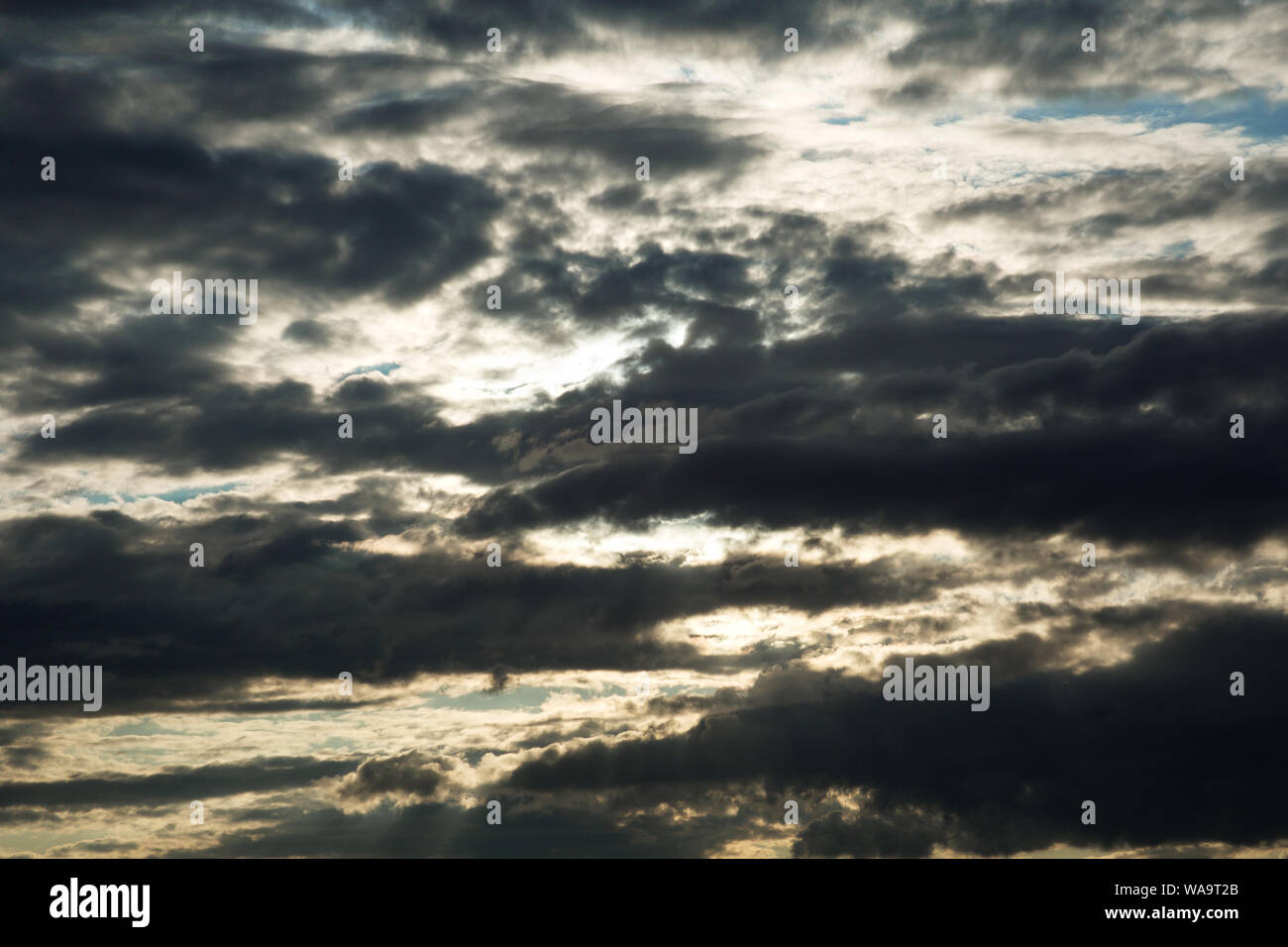 colorful dramatic sky with clouds at sunset Stock Photo - Alamy