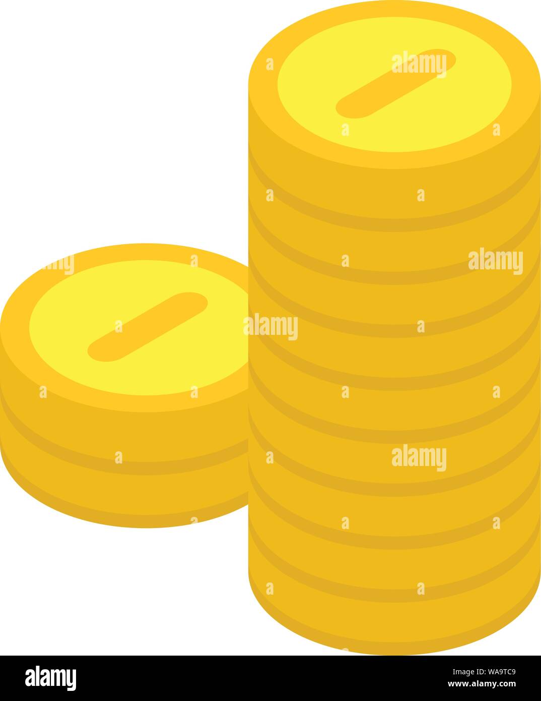 Coins stack icon, isometric style Stock Vector Image & Art - Alamy