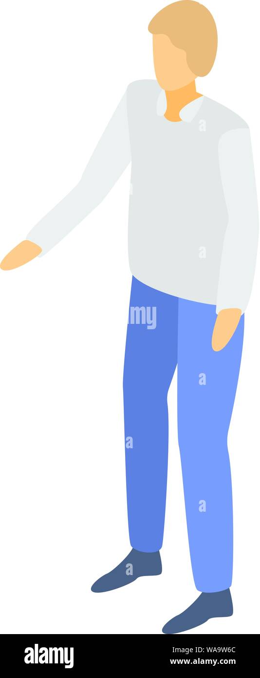 Warehouse manager icon, isometric style Stock Vector