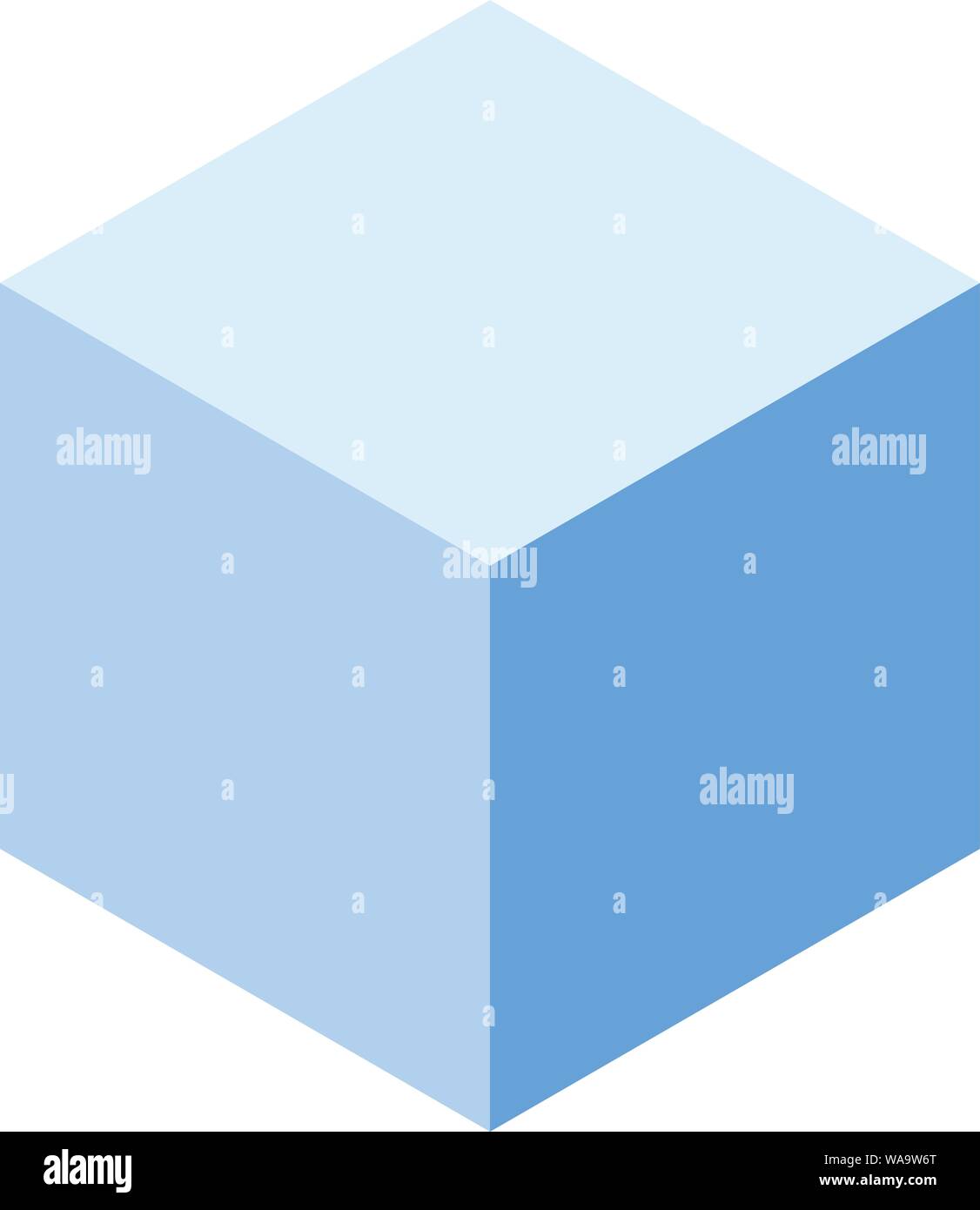 Blue cube icon, isometric style Stock Vector Image & Art - Alamy