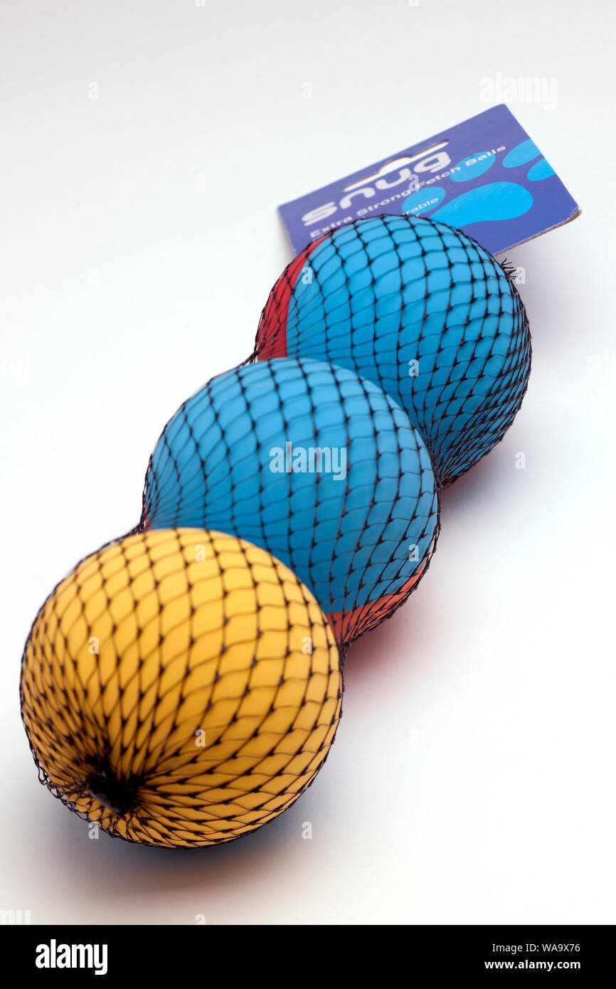 Three indestructible dog play balls by Snug Stock Photo