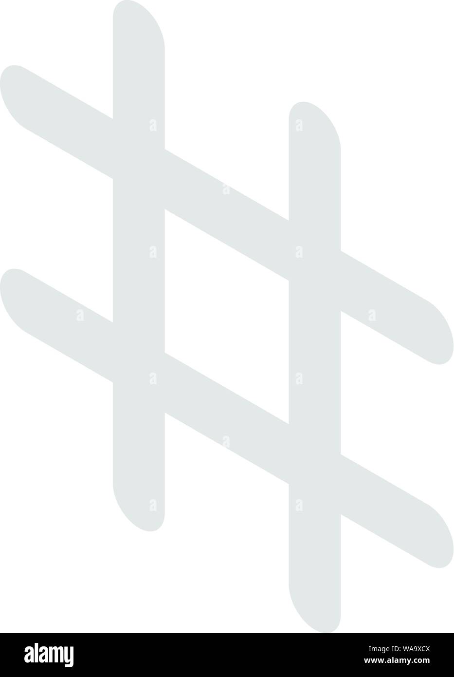 Diez sign icon, isometric style Stock Vector