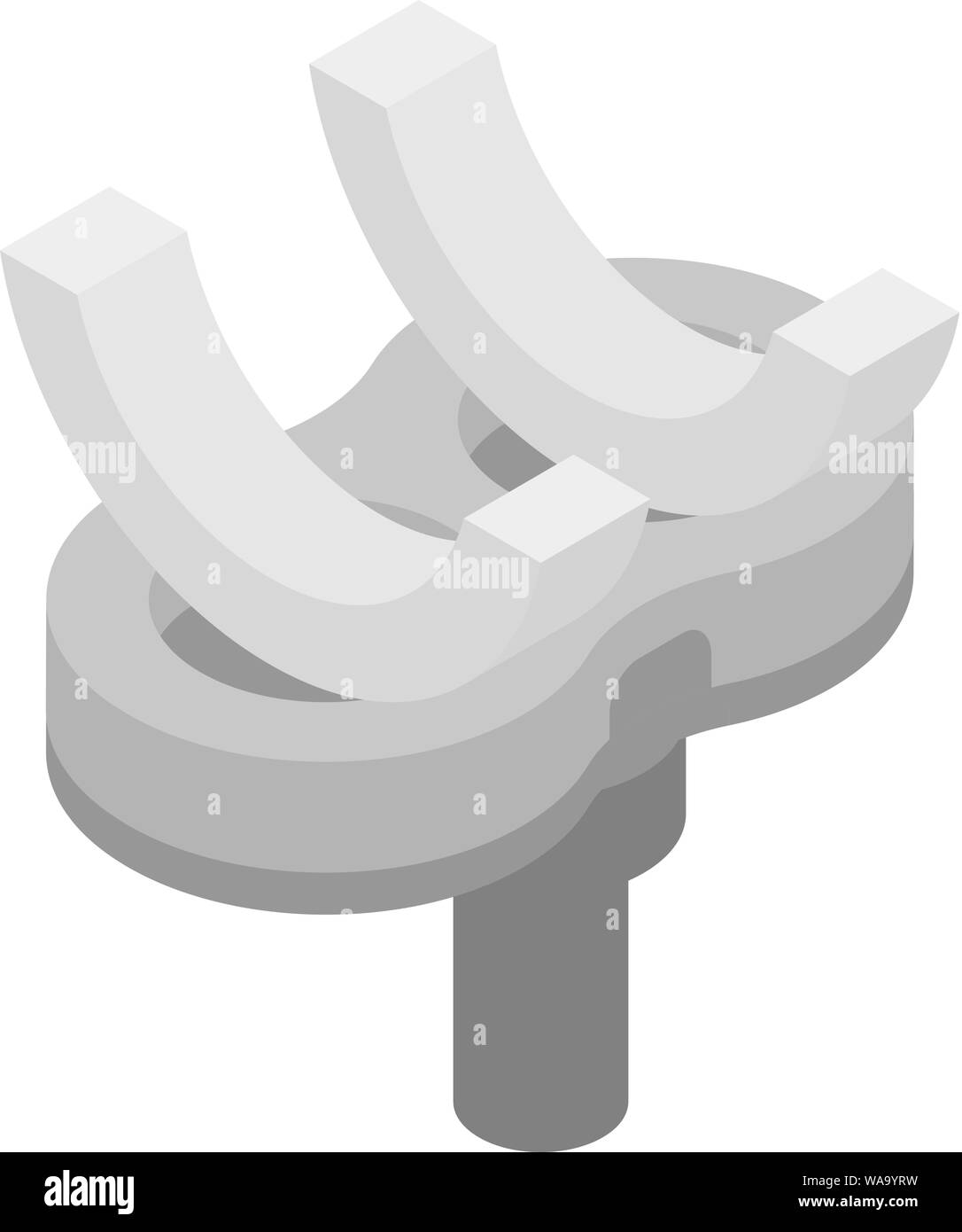 Artificial limb icon, isometric style Stock Vector