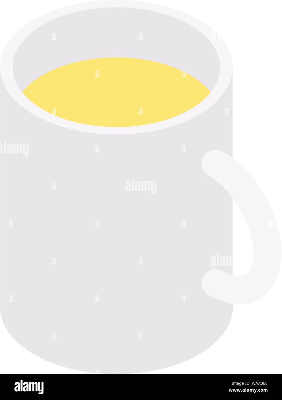 Lemonade mug icon, isometric style Stock Vector