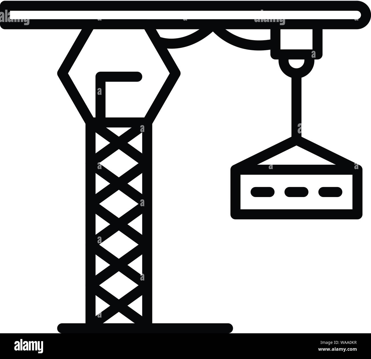 Lift crane icon, outline style Stock Vector Image & Art - Alamy