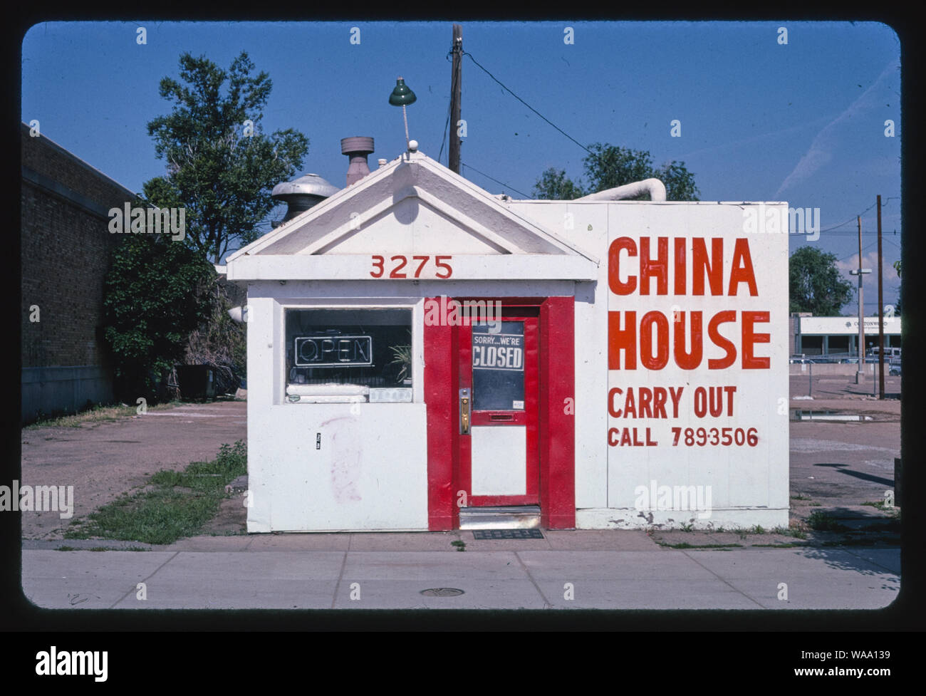 China House Carry Out, angle 1, South Broadway, Englewood, Colorado Stock Photo