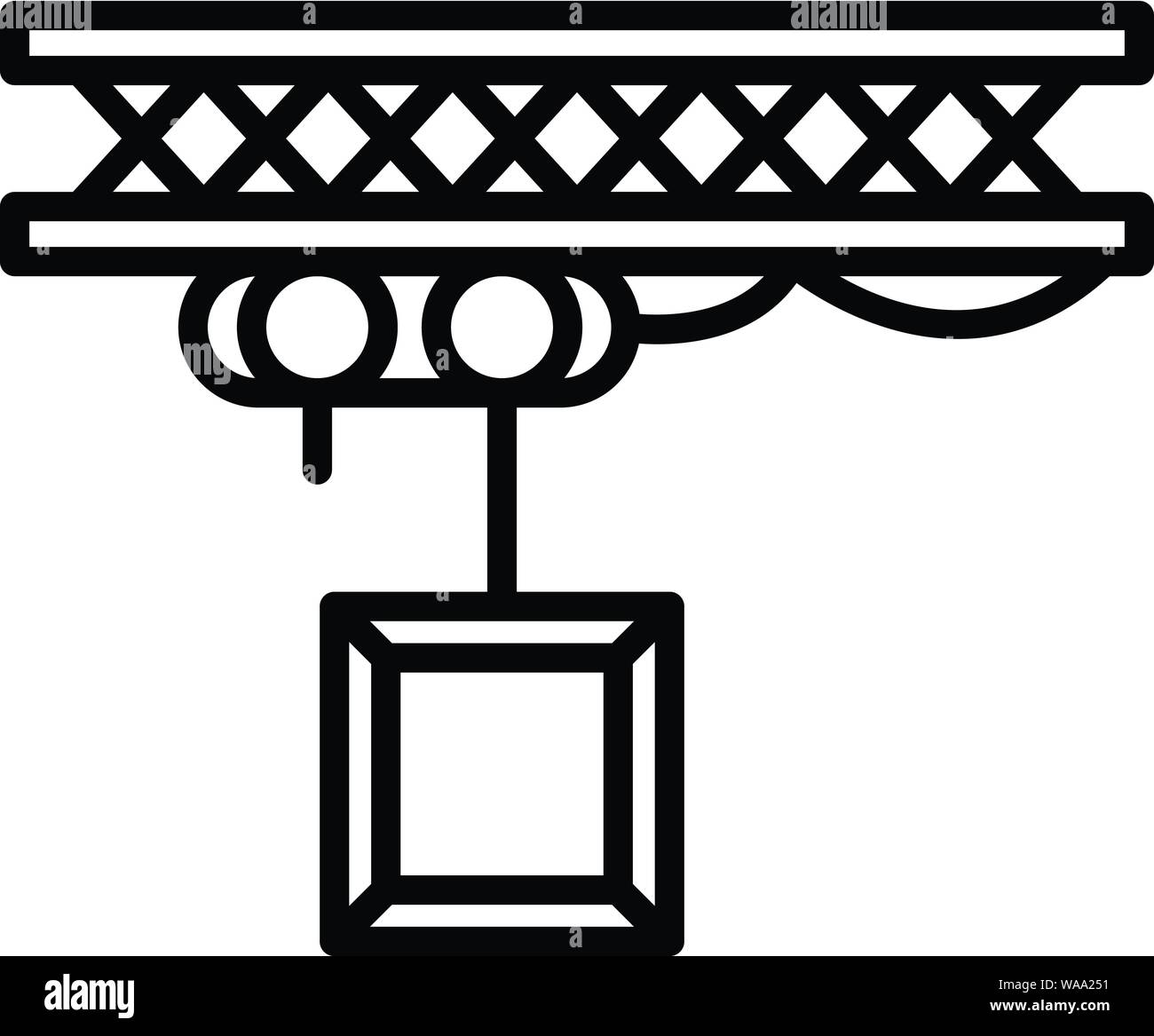 Box crane icon, outline style Stock Vector Image & Art - Alamy