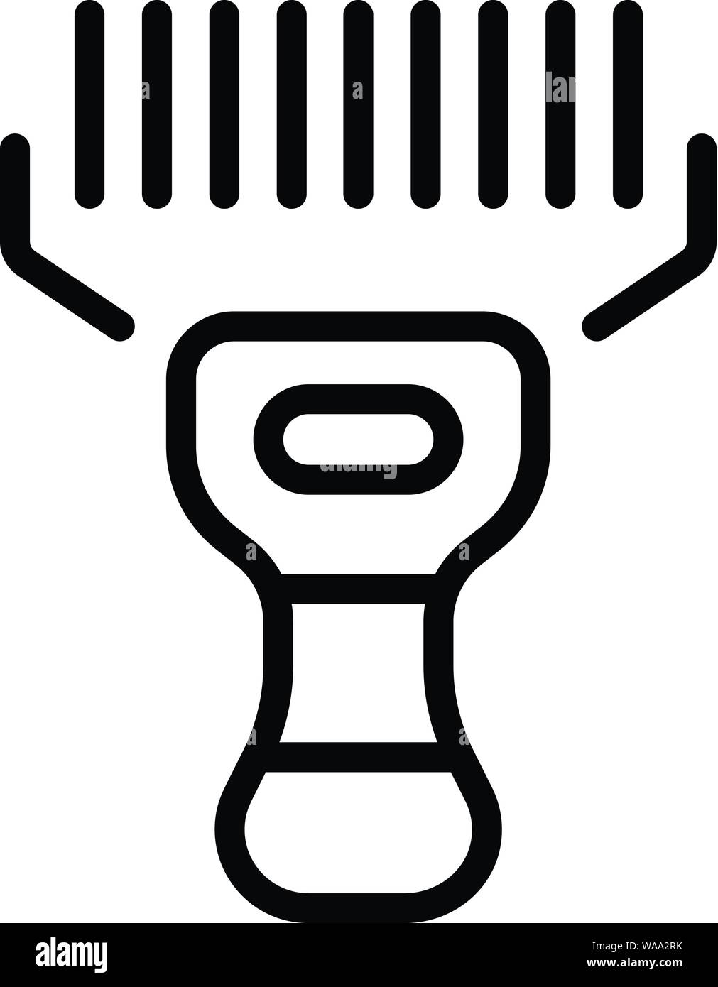 Store barcode scanner icon, outline style Stock Vector Image & Art - Alamy
