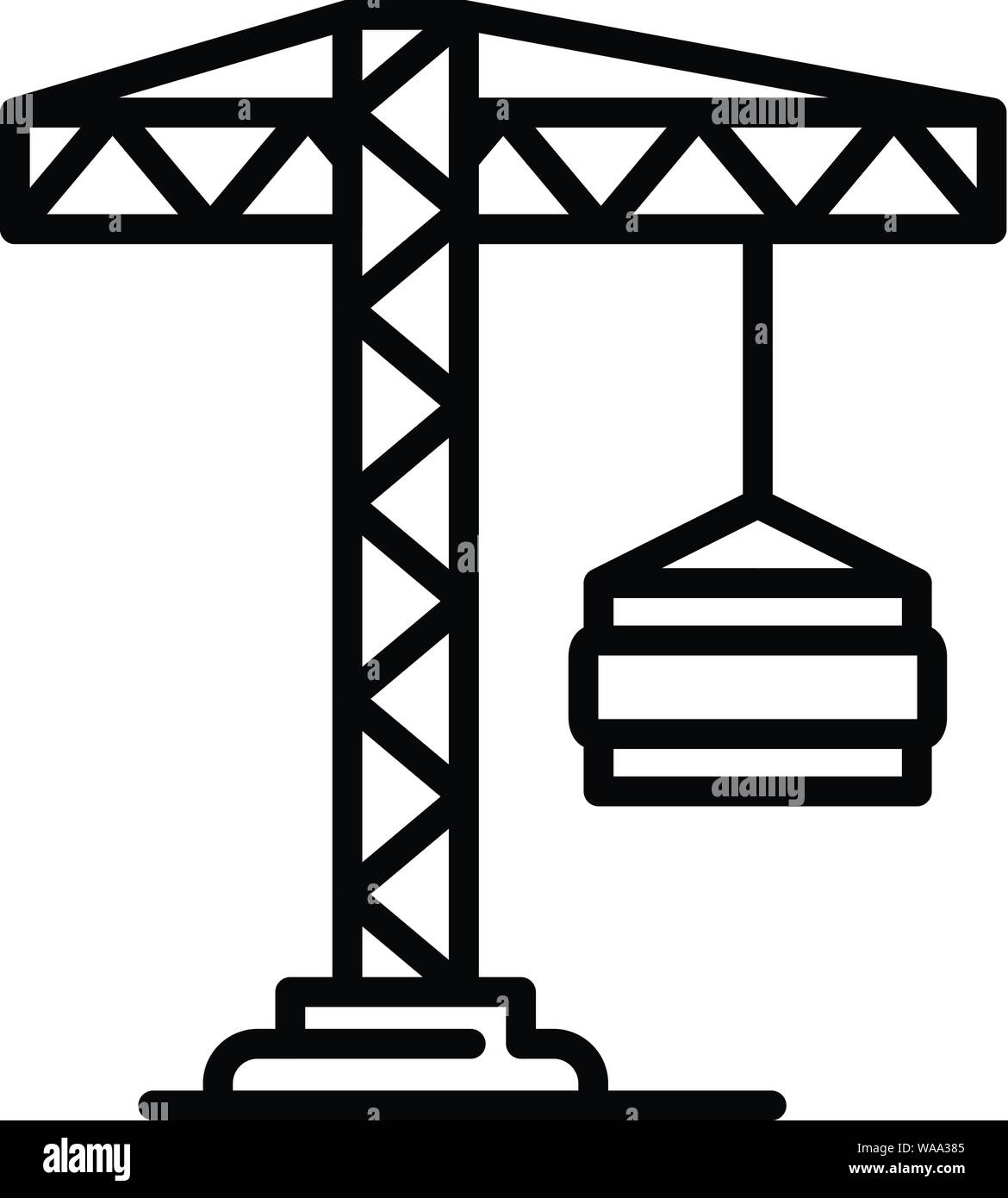 Load crane icon, outline style Stock Vector Image & Art - Alamy