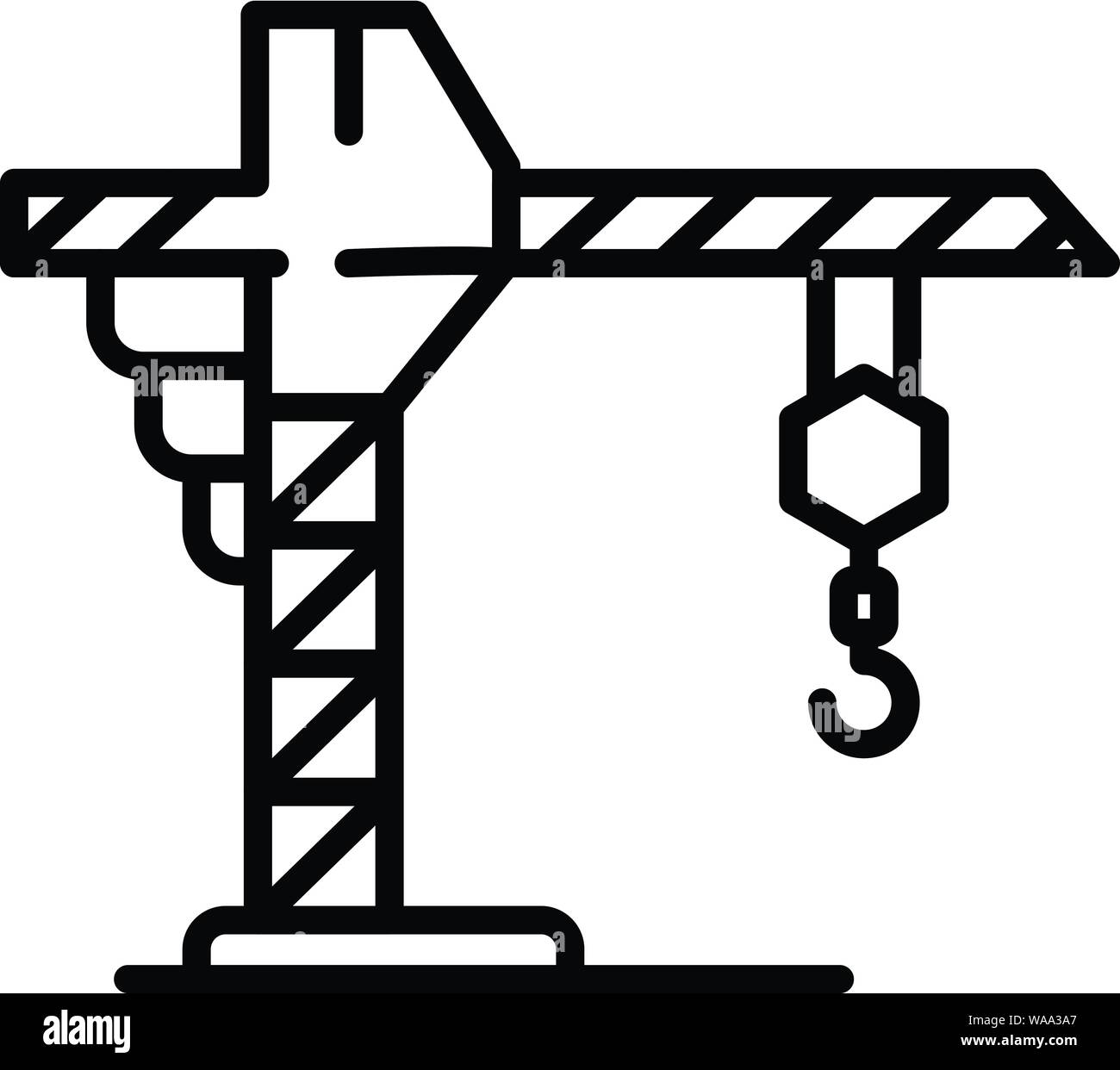 Crane icon, outline style Stock Vector Image & Art - Alamy