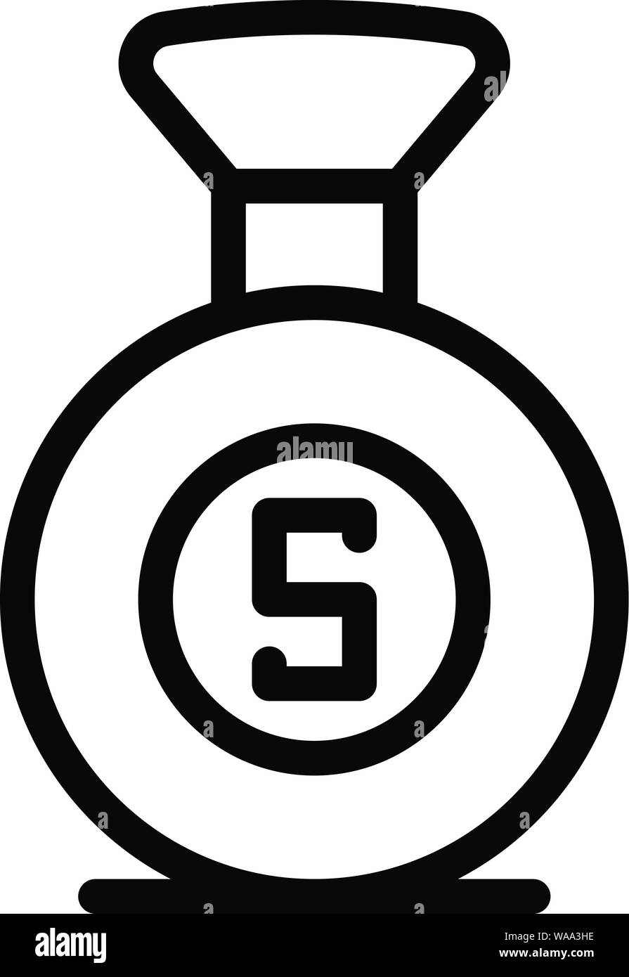 Money bag icon, outline style Stock Vector Image & Art - Alamy