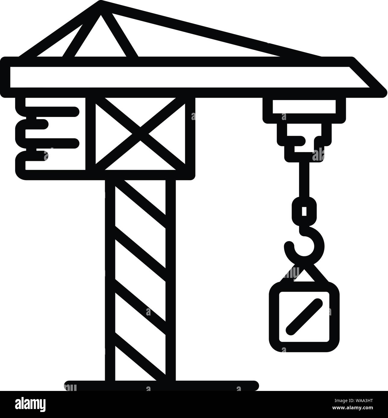 Industry crane icon, outline style Stock Vector Image & Art - Alamy
