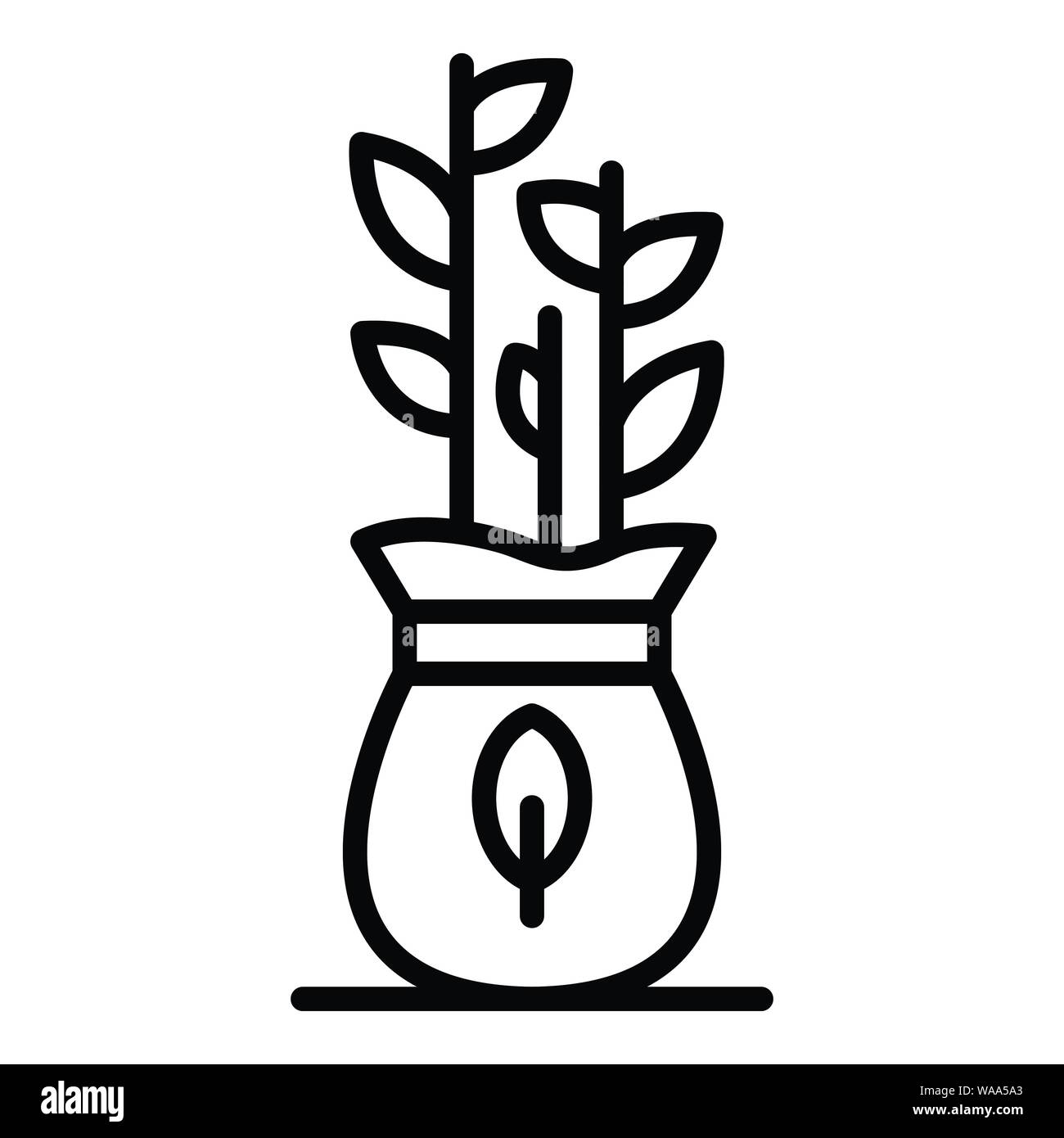 Plant seed sack icon, outline style Stock Vector Image & Art - Alamy