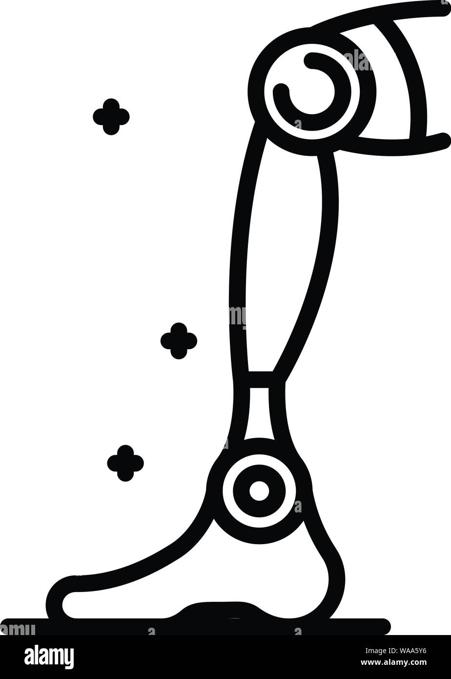 Mechanical leg icon, outline style Stock Vector Image & Art - Alamy