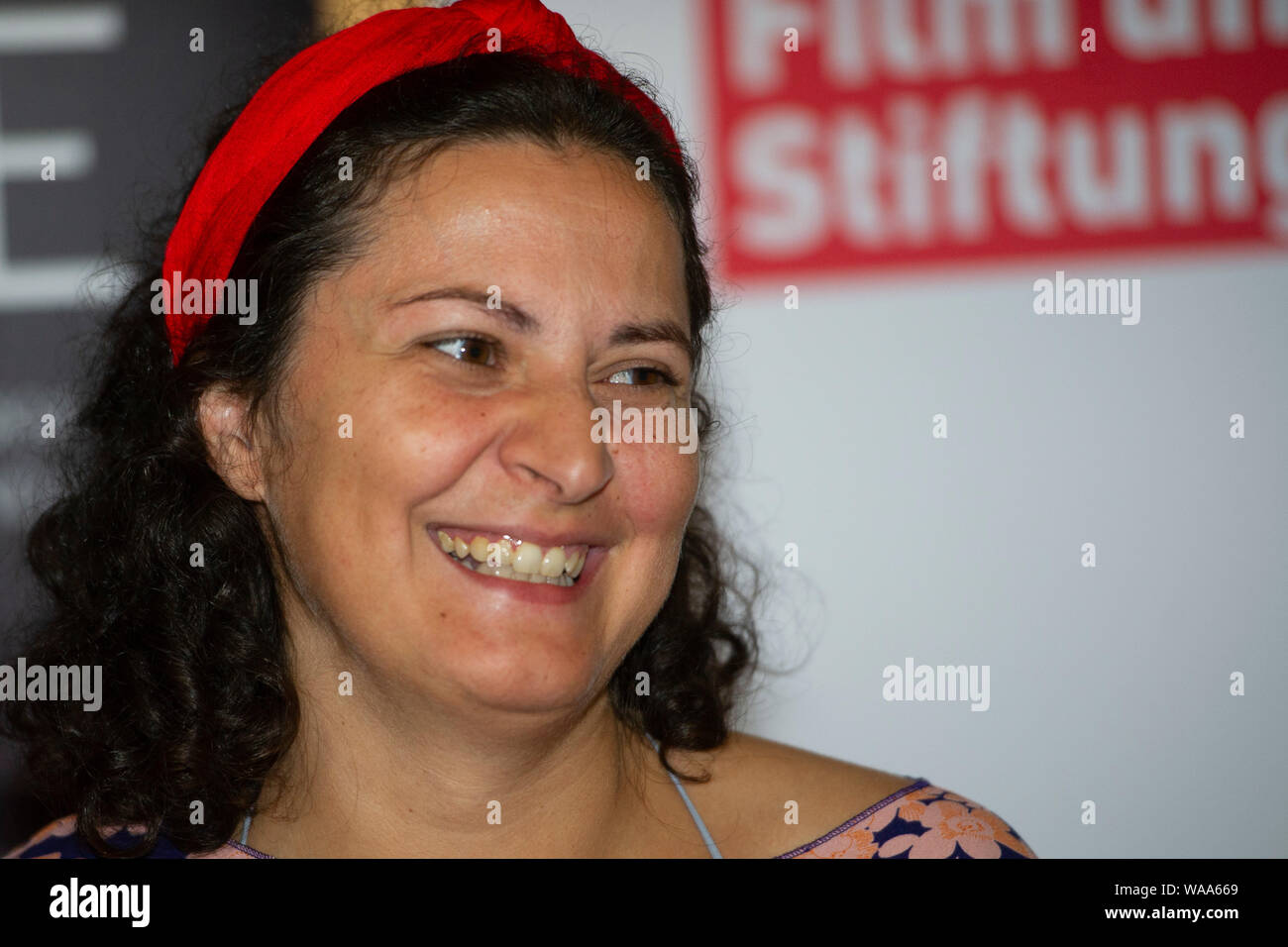 Cologne, Deutschland. 16th Aug, 2019. Sabrina SARABI, Germany, director, red carpet, Red Carpet Show, arrival, arrival, film premiere PRELUDE in Koeln, 09.10.2018. | usage worldwide Credit: dpa/Alamy Live News Stock Photo