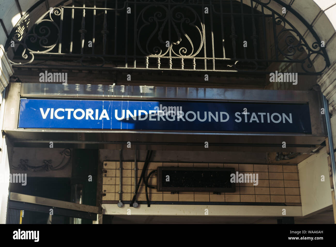 Victoria Underground Station. Victoria is one of the busiest stations