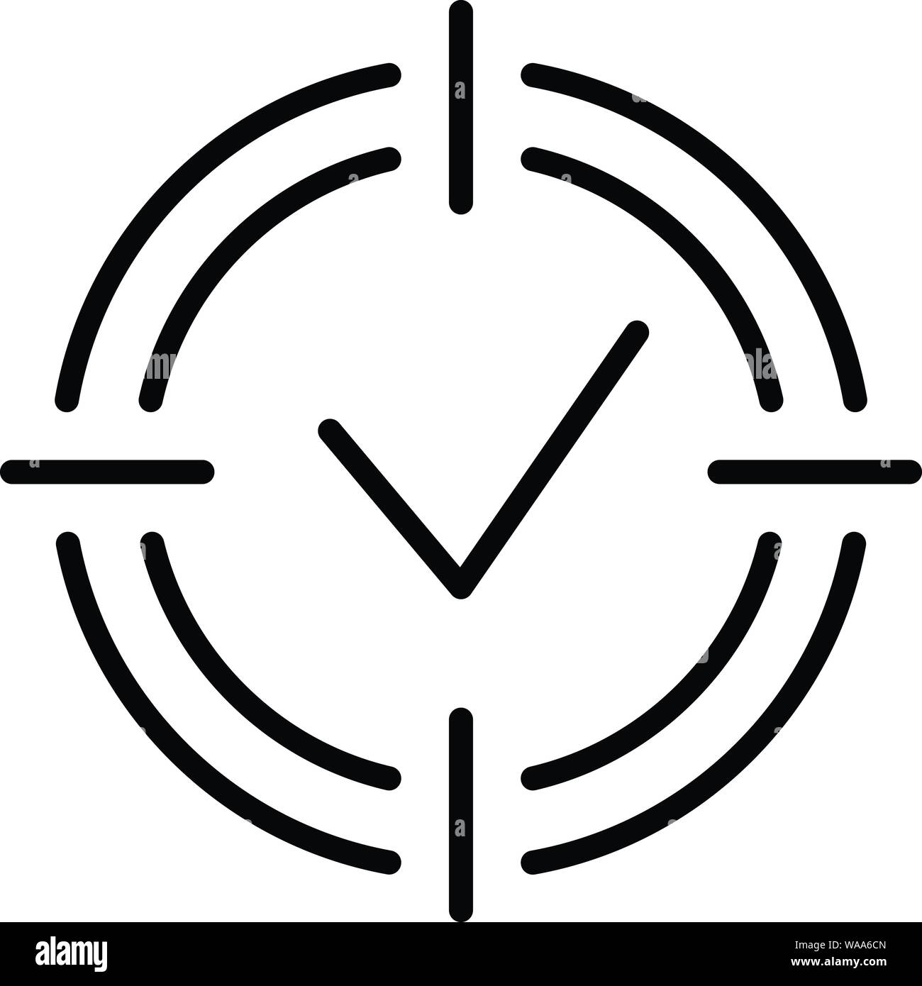 Goal achieved icon, outline style Stock Vector Image & Art Alamy