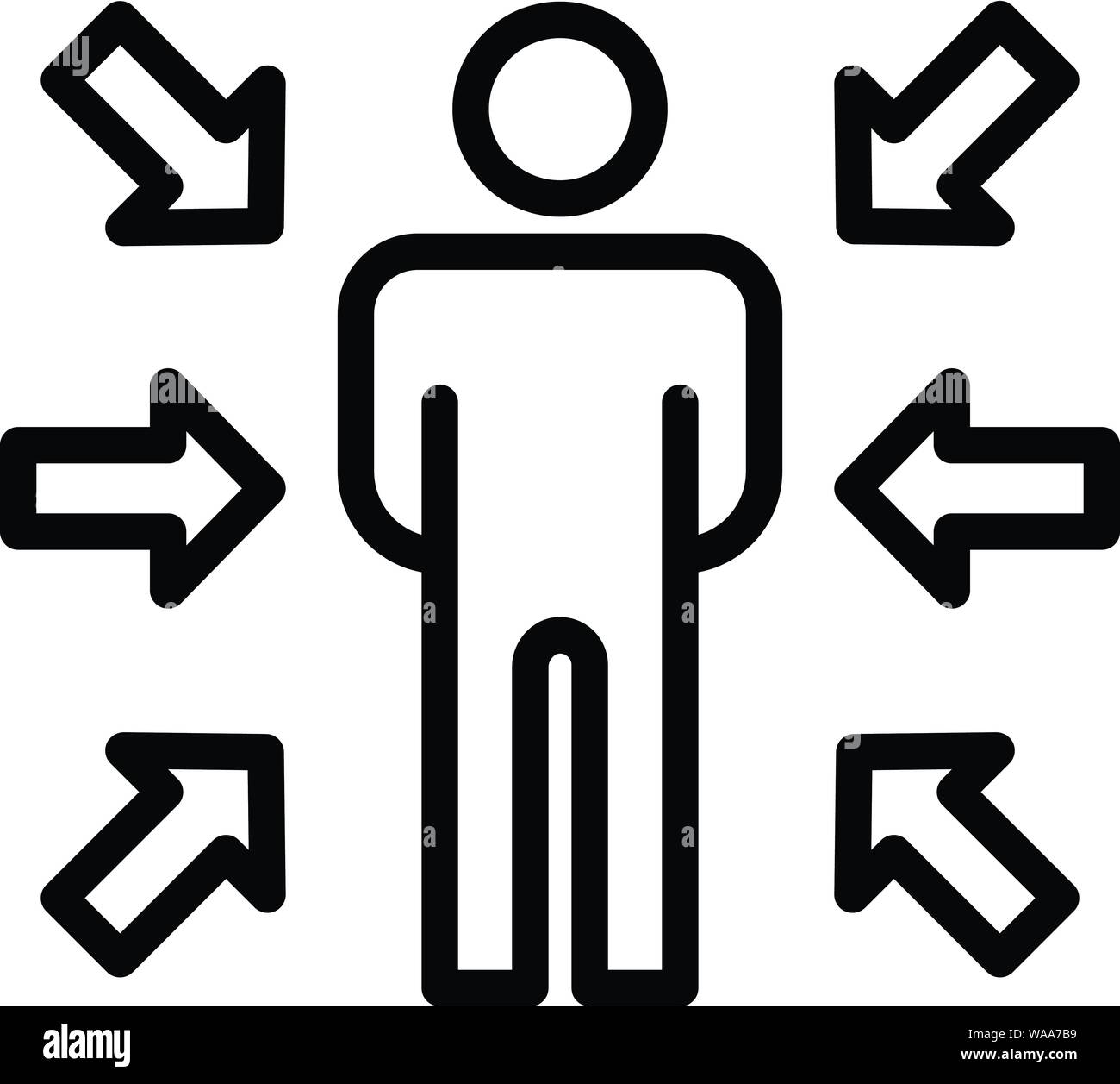 Man multi tasking office Stock Vector Images - Alamy