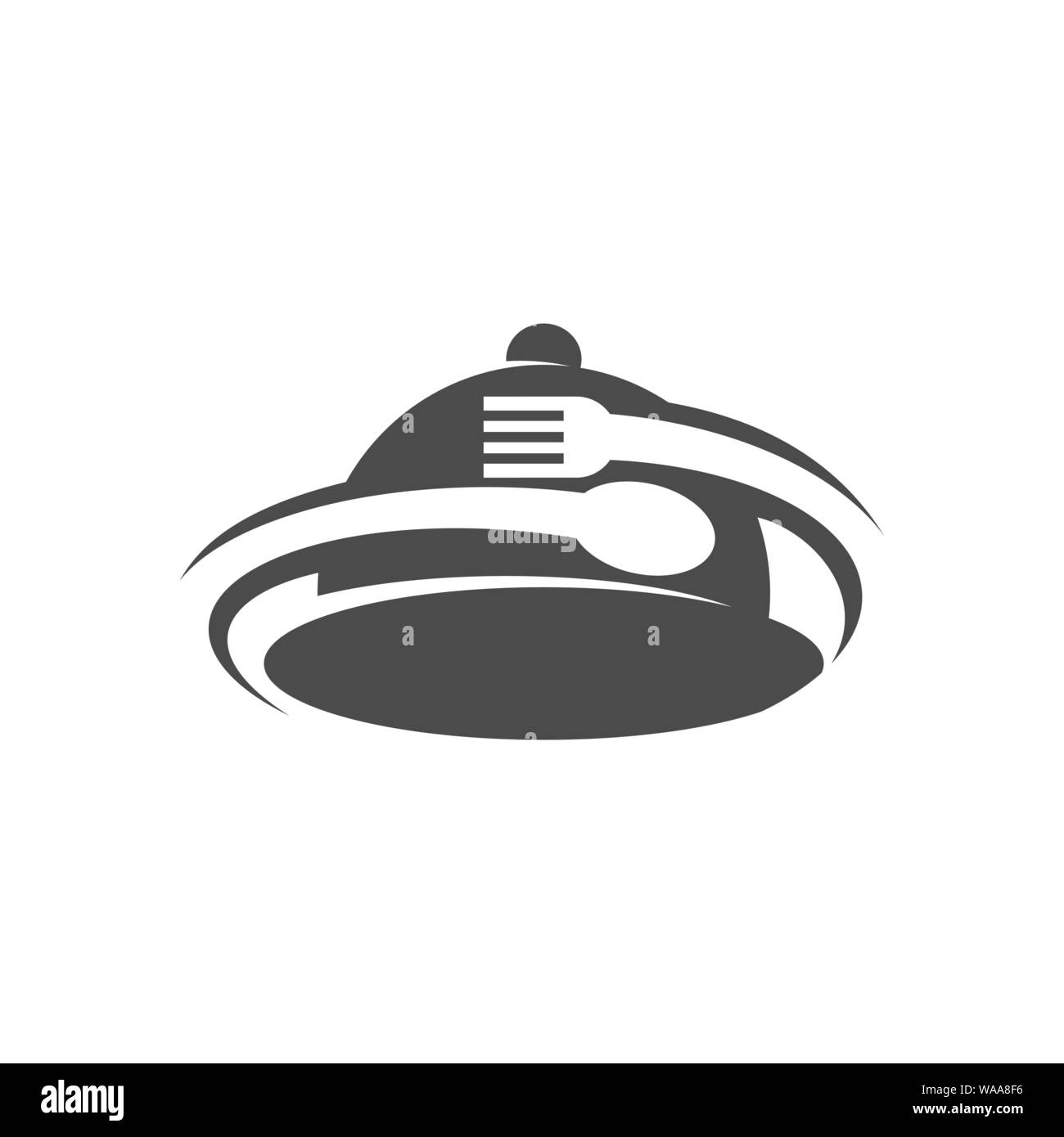 Restaurant Service Abstract Logo Template Symbol Icon Stock Vector