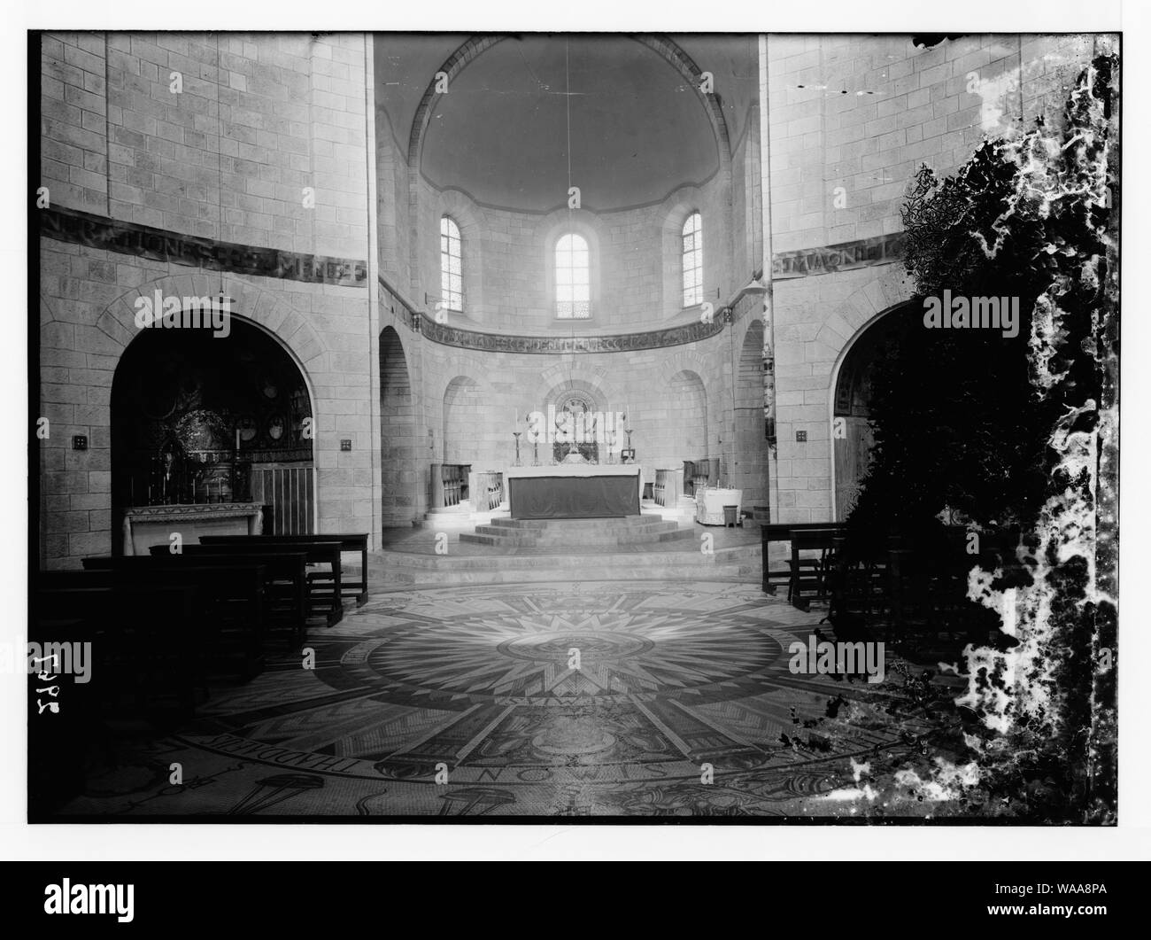 Church on the western hill, Zion. Church of the Dormition, Int[erior]. The main apse Stock Photo