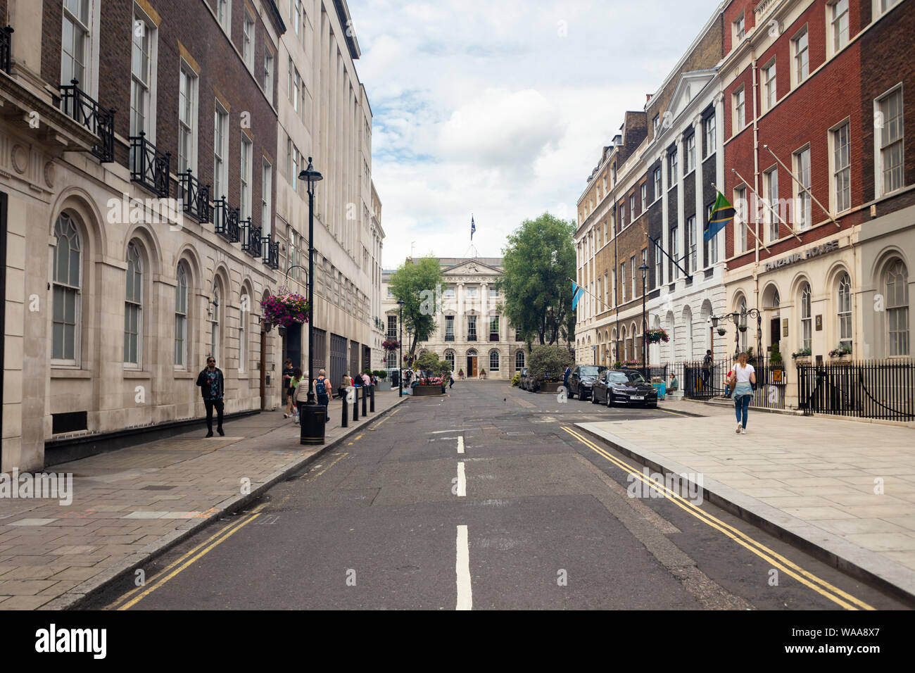 London / UK July 18, 2019 Stratford Place viewed from the Oxford