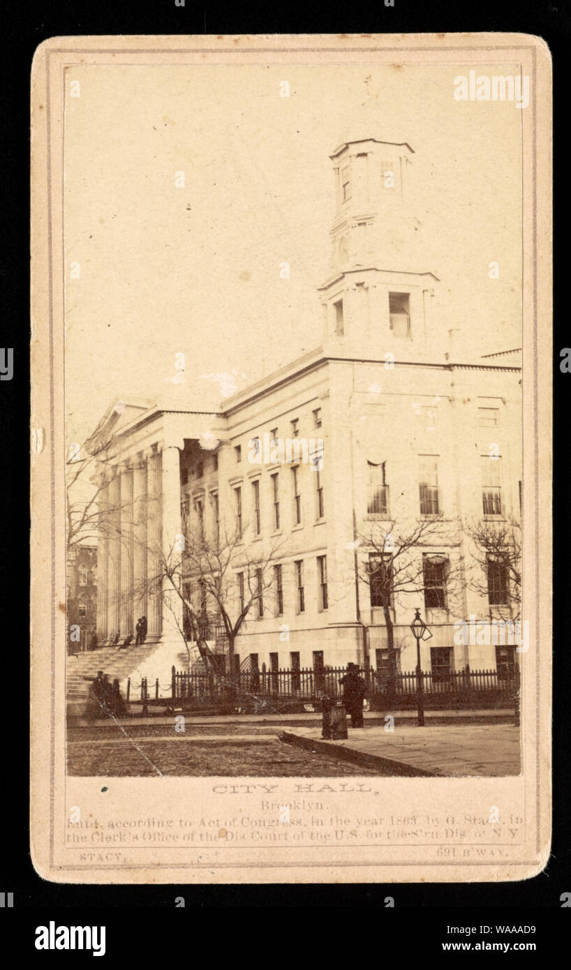City Hall, Brooklyn / Stacy 691 B'way Stock Photo Alamy