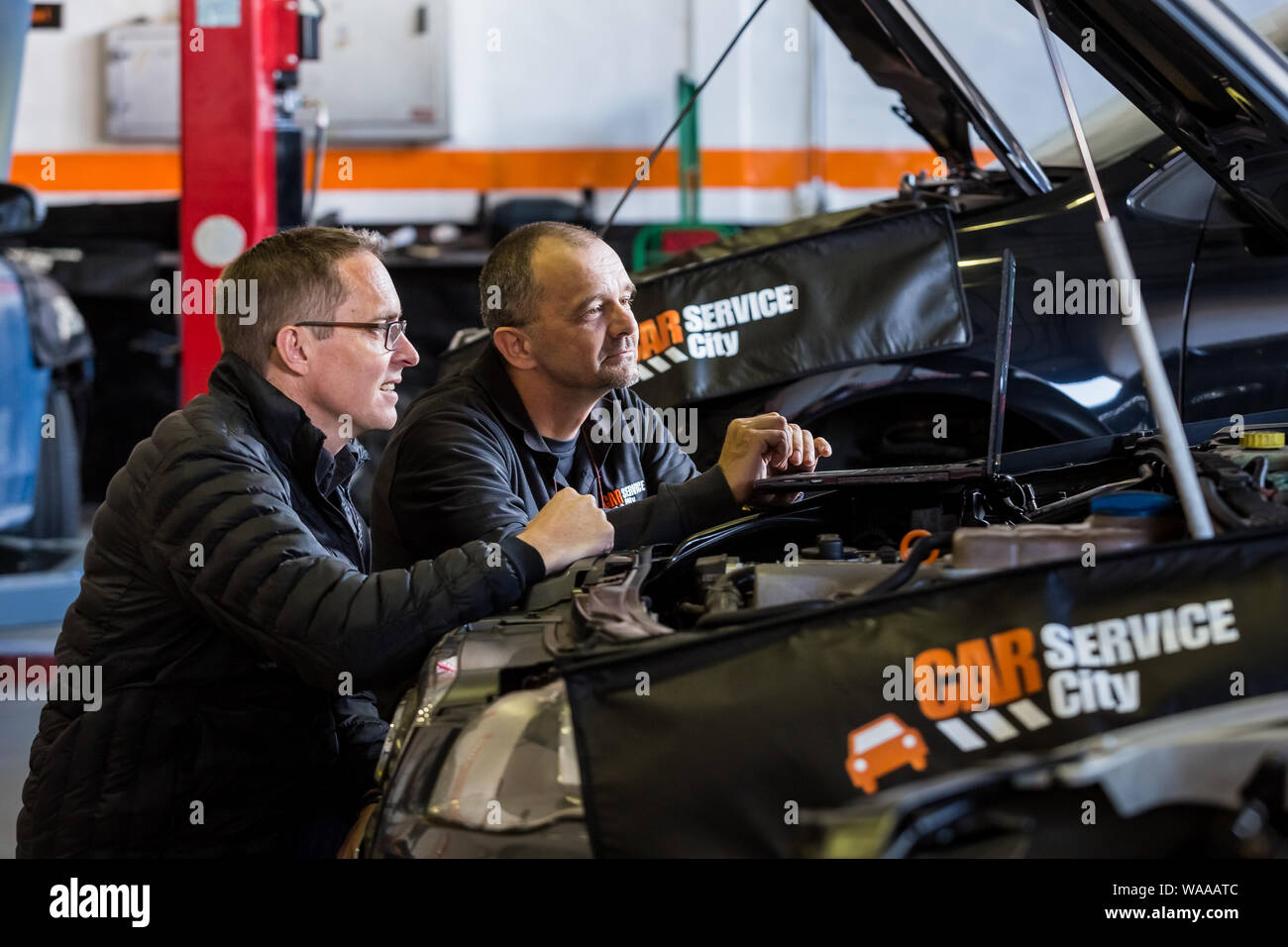 Johannesburg, South Africa July 14, 2017 Mechanics in Car Service