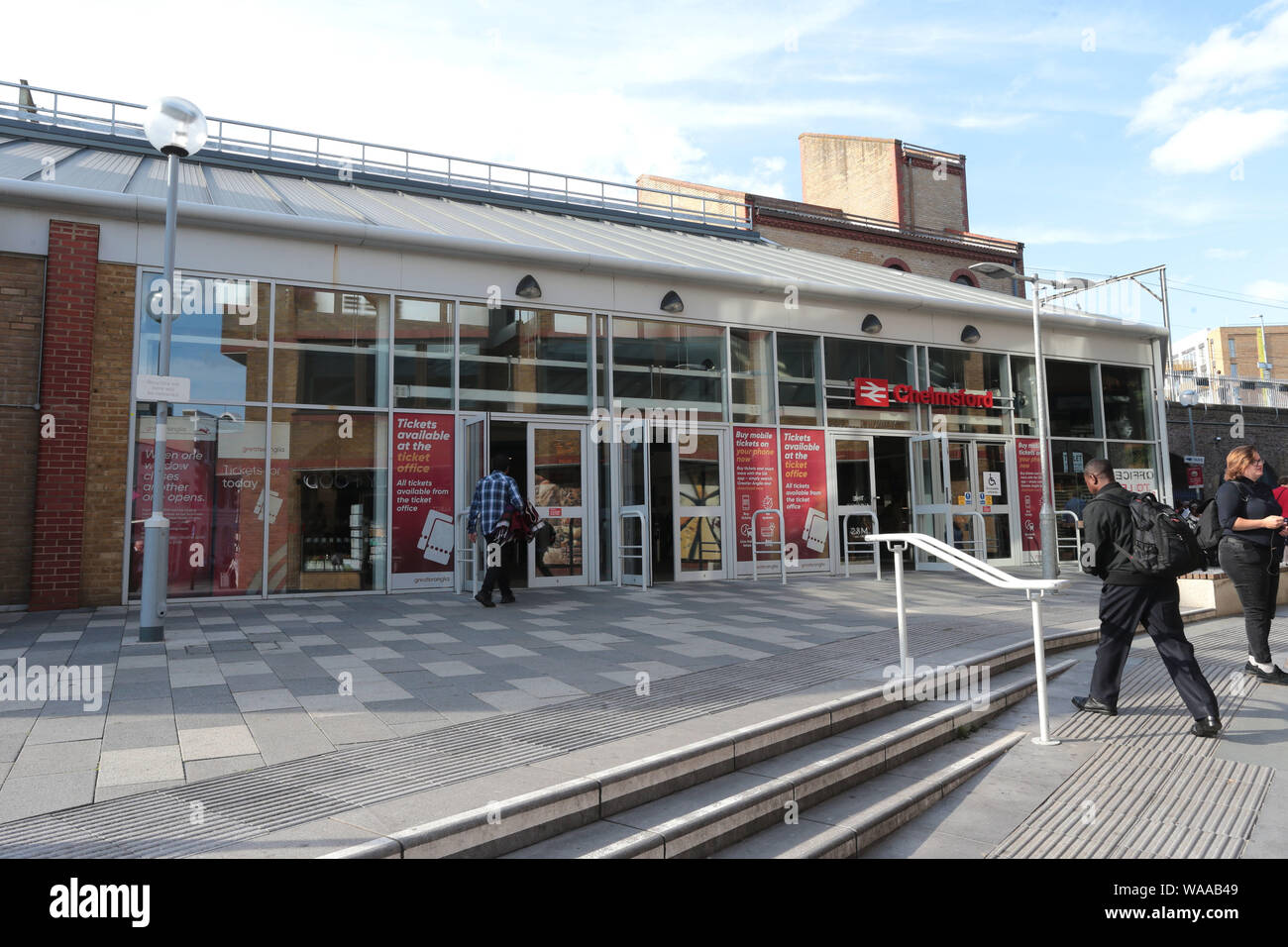 Front Entrance to Chelmsford Railway Station Essex Stock Photo Alamy