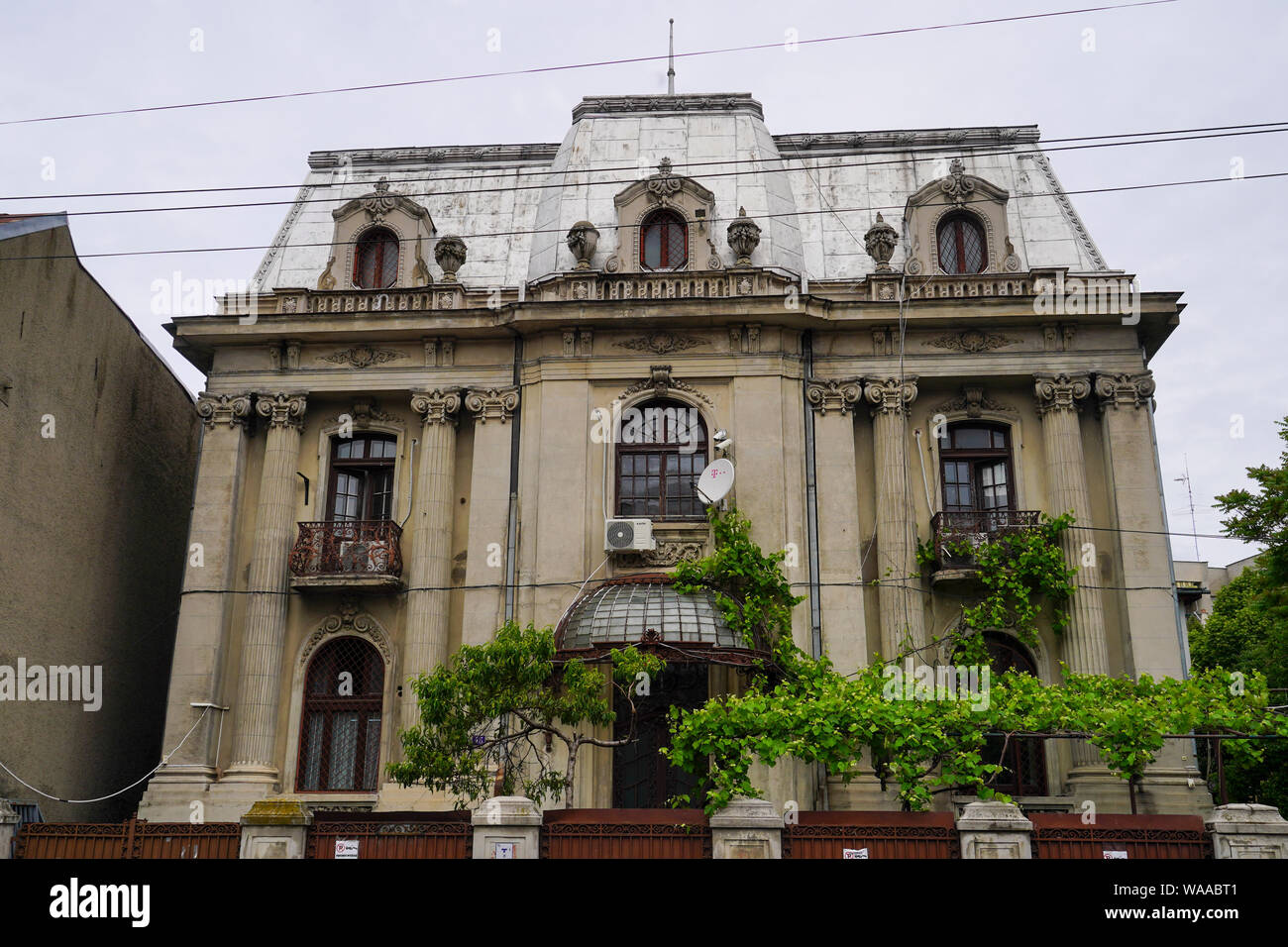 Bucharest, Romania architecture, street scene and cityscape Stock Photo